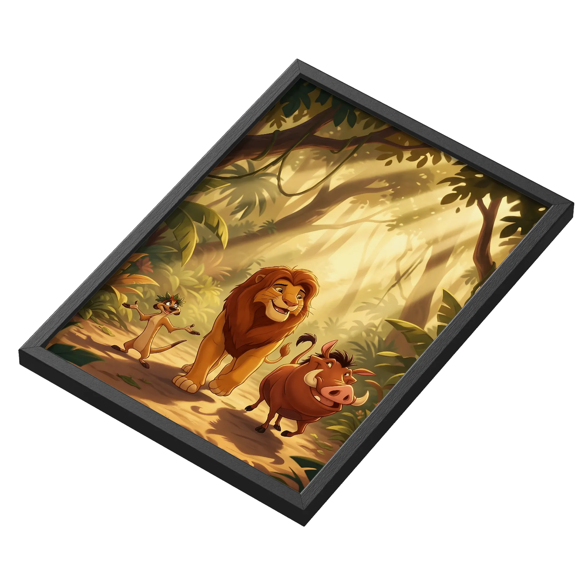 Quadro Rei Leão A3 com Vidro MDF e Vidro - Imagem 3