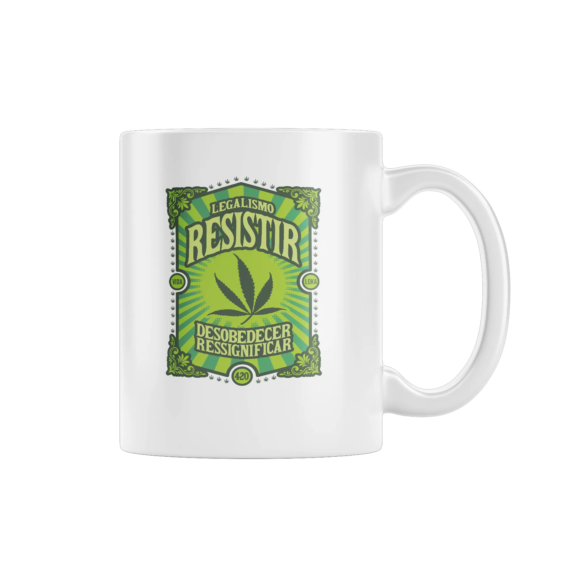 Caneca Porcelana Resistir Legalismo 325ml - Imagem 1