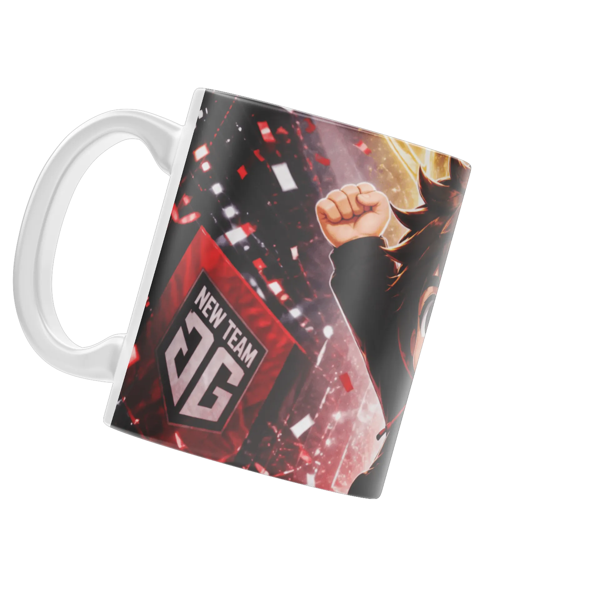 Caneca Porcelana Estampa Neon NTzin Gamer 325ml de New Team GG — imagem 3 de 4