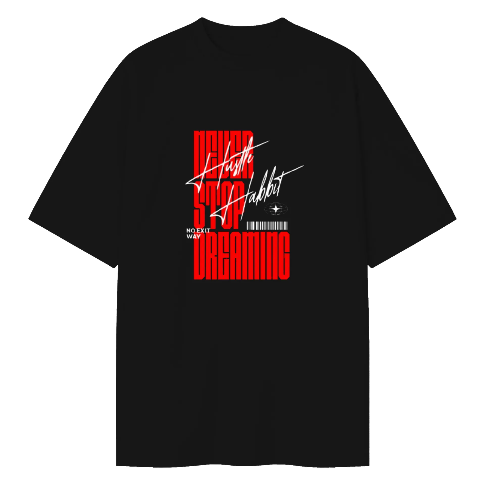 Camiseta Oversized CMB "NSD" - Preto - Imagem 1