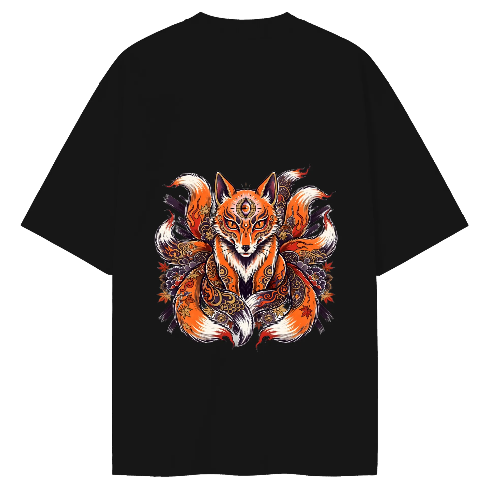 Camiseta Oversize KITSUNE 3 OLHOS - Imagem 4