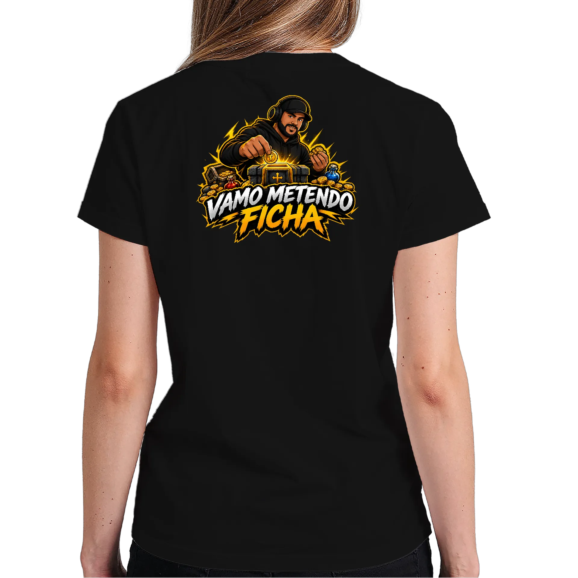 Camiseta Vamo Metendo Ficha - Ju'doido de Clube do Ju'doido — imagem 5 de 6