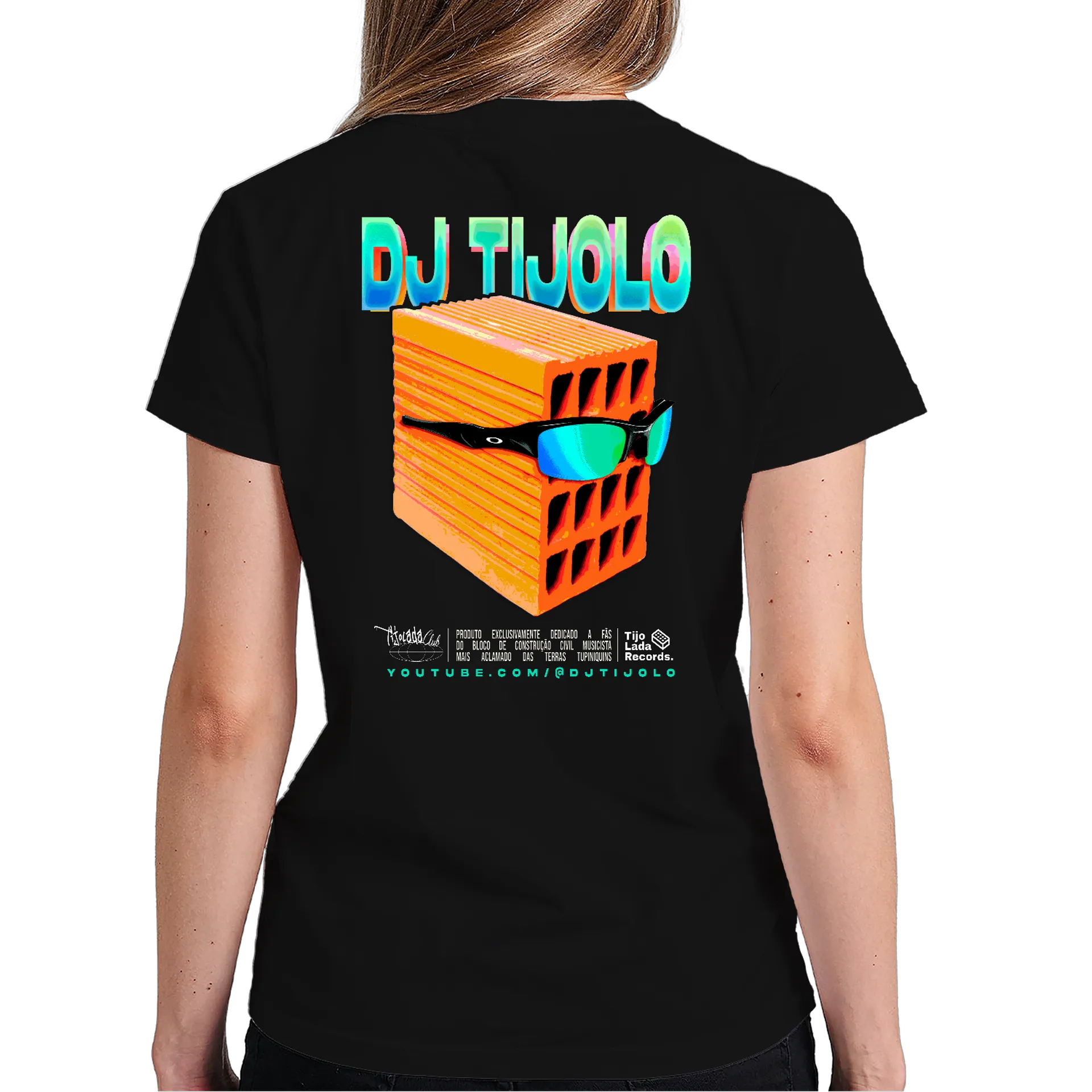 Camiseta DJ TIJOLO Classica - Costas - 100% Algodão - Imagem 6