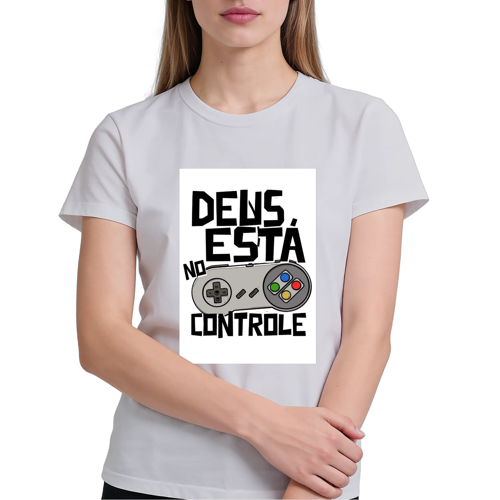 Camiseta Controle de Videogame 100% Algodão - Imagem 4