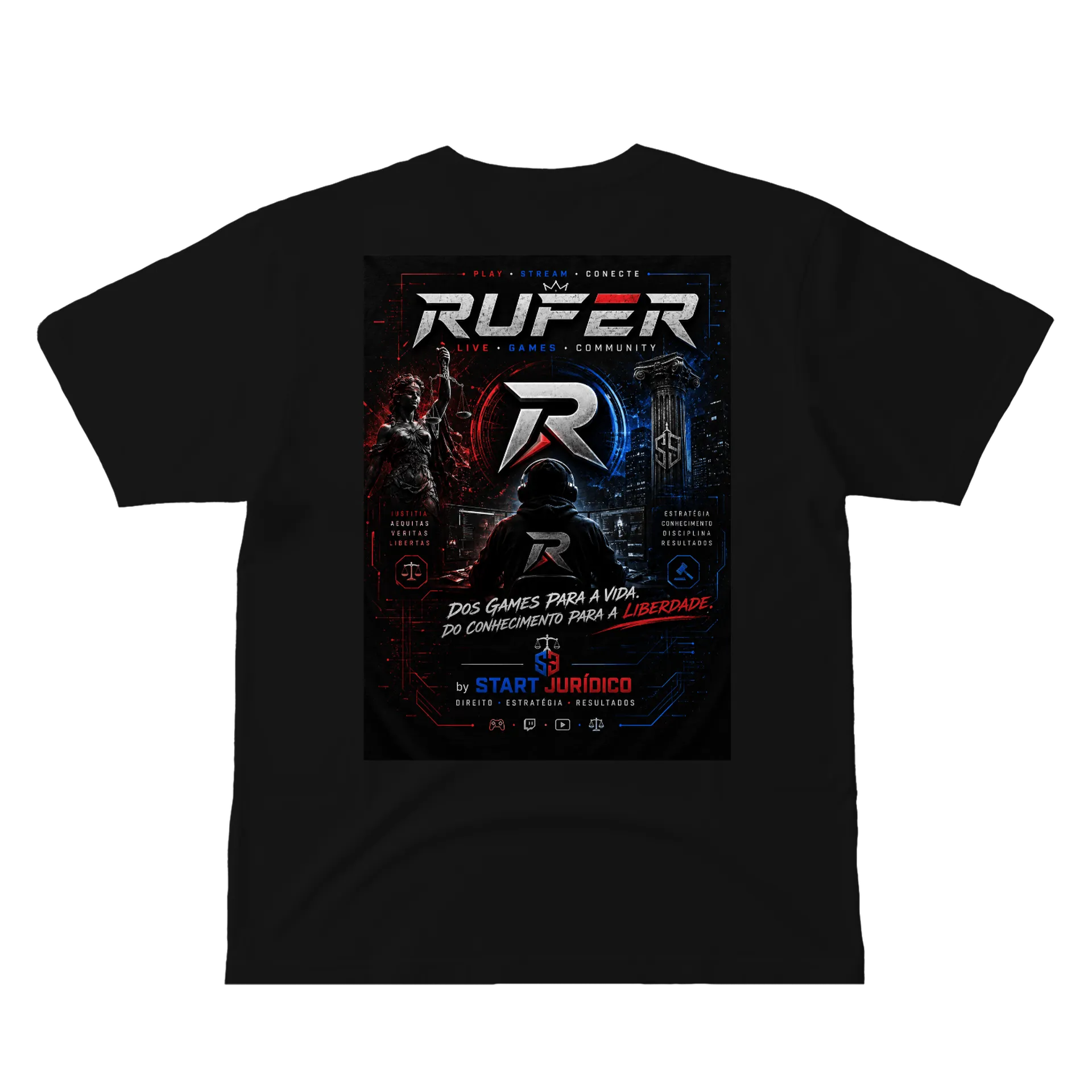 Camiseta Dragão Vermelho 100% Algodão de Rufer — imagem 2 de 6
