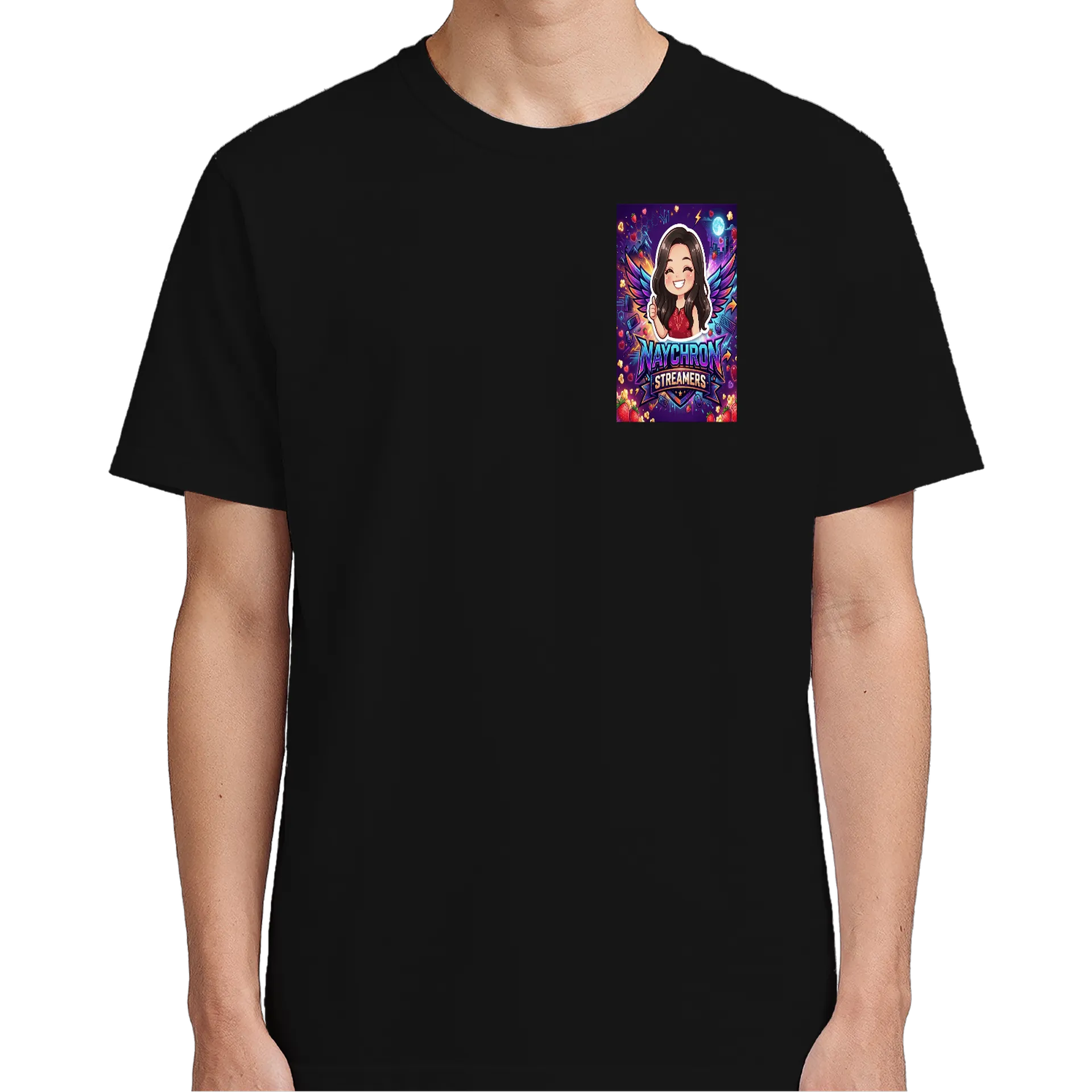 Camiseta Personagem Naychron Estilo Cartoon 100% Algodão - Imagem 4
