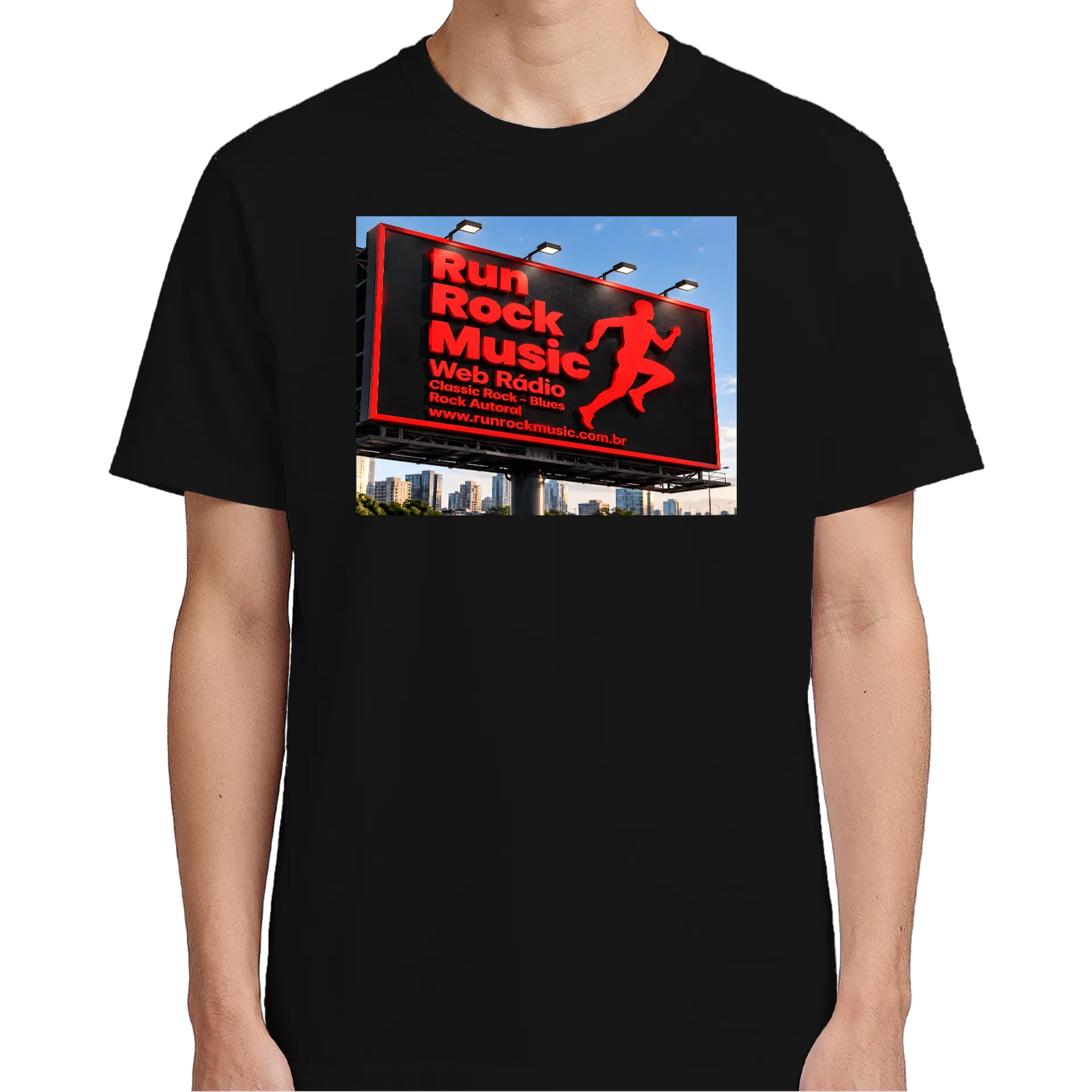 Camiseta personalizada de RUN ROCK MUSIC — imagem 1 de 3
