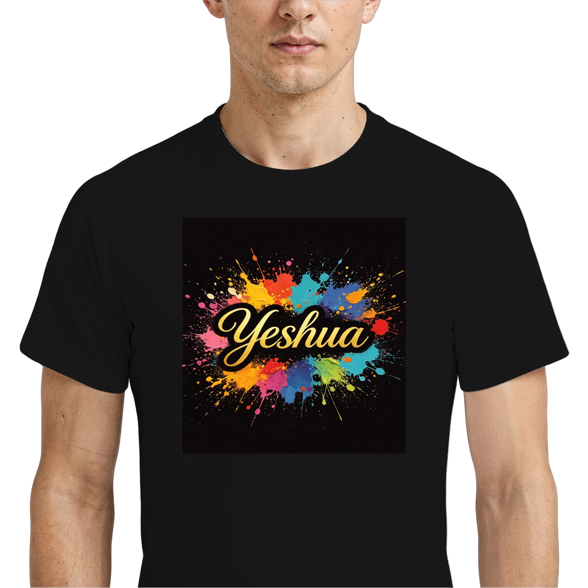 Camiseta Dry Fit Artístico Esparrama Cores Neon Respirável - Imagem 4