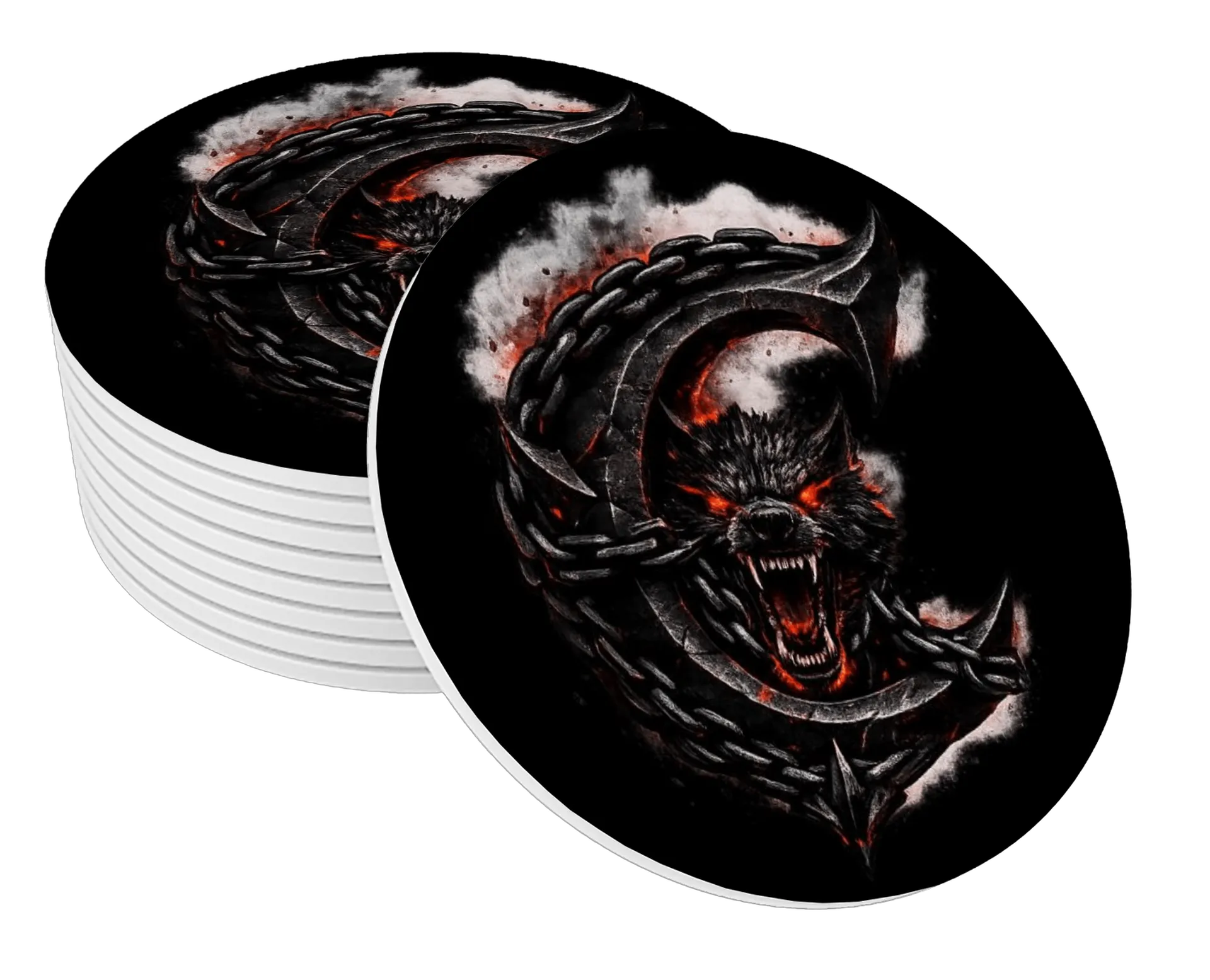 Porta-copos CERBERUS Coaster | HELLCHAIN - Imagem 1