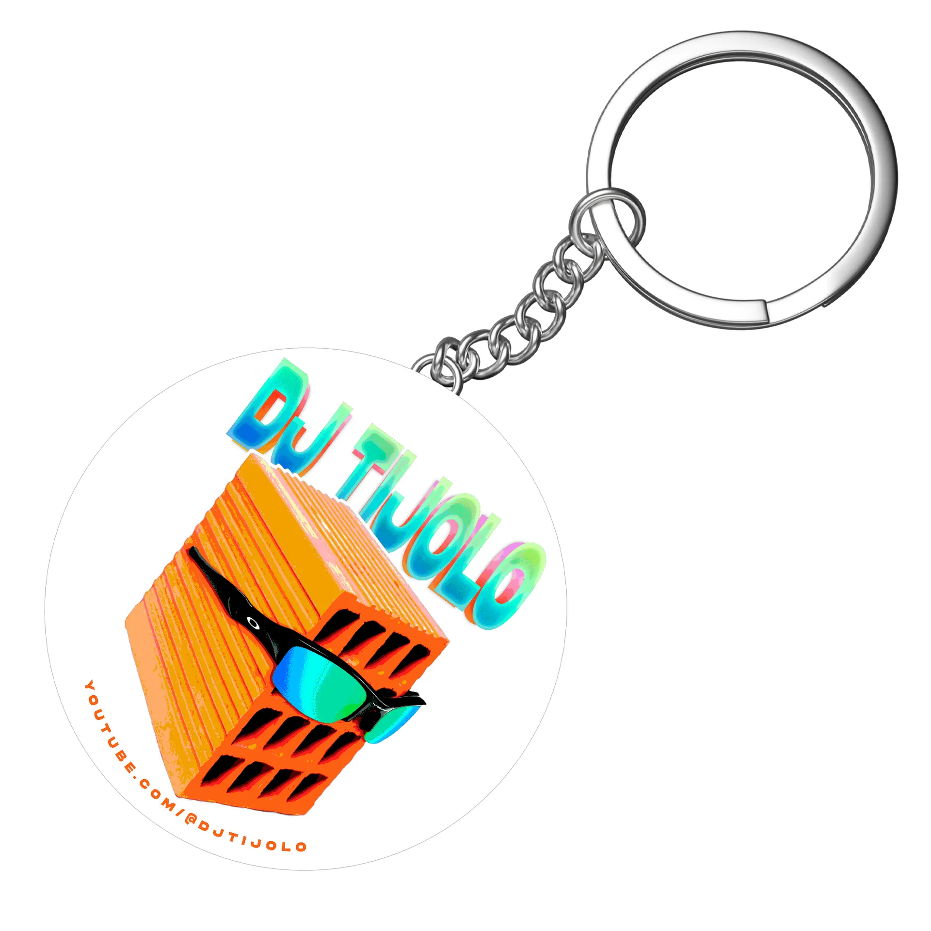 Chaveiro DJ TIJOLO Clássico - Branco - Imagem 3