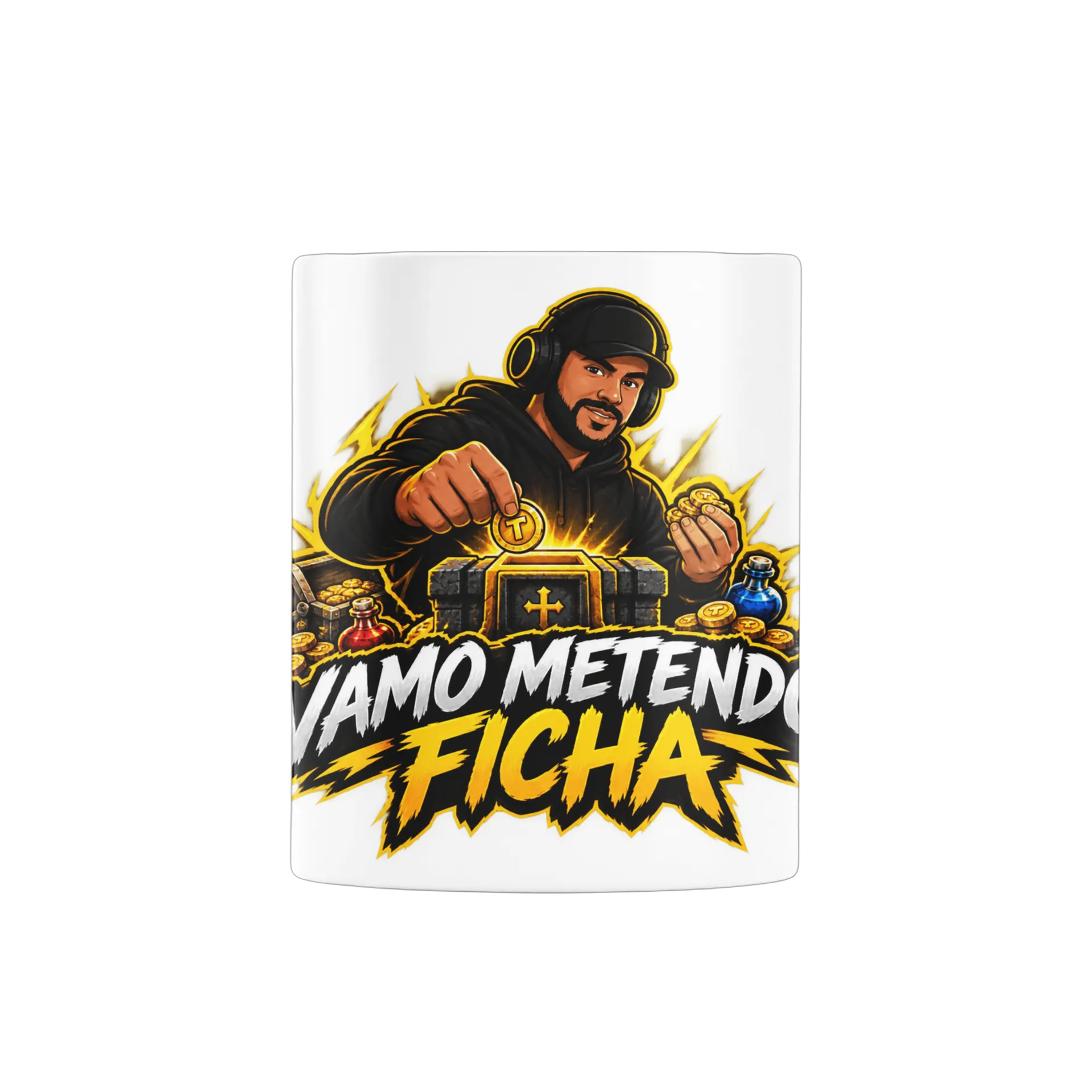 Caneca Vamo Metendo Ficha - Ju'doido de Clube do Ju'doido — imagem 2 de 4