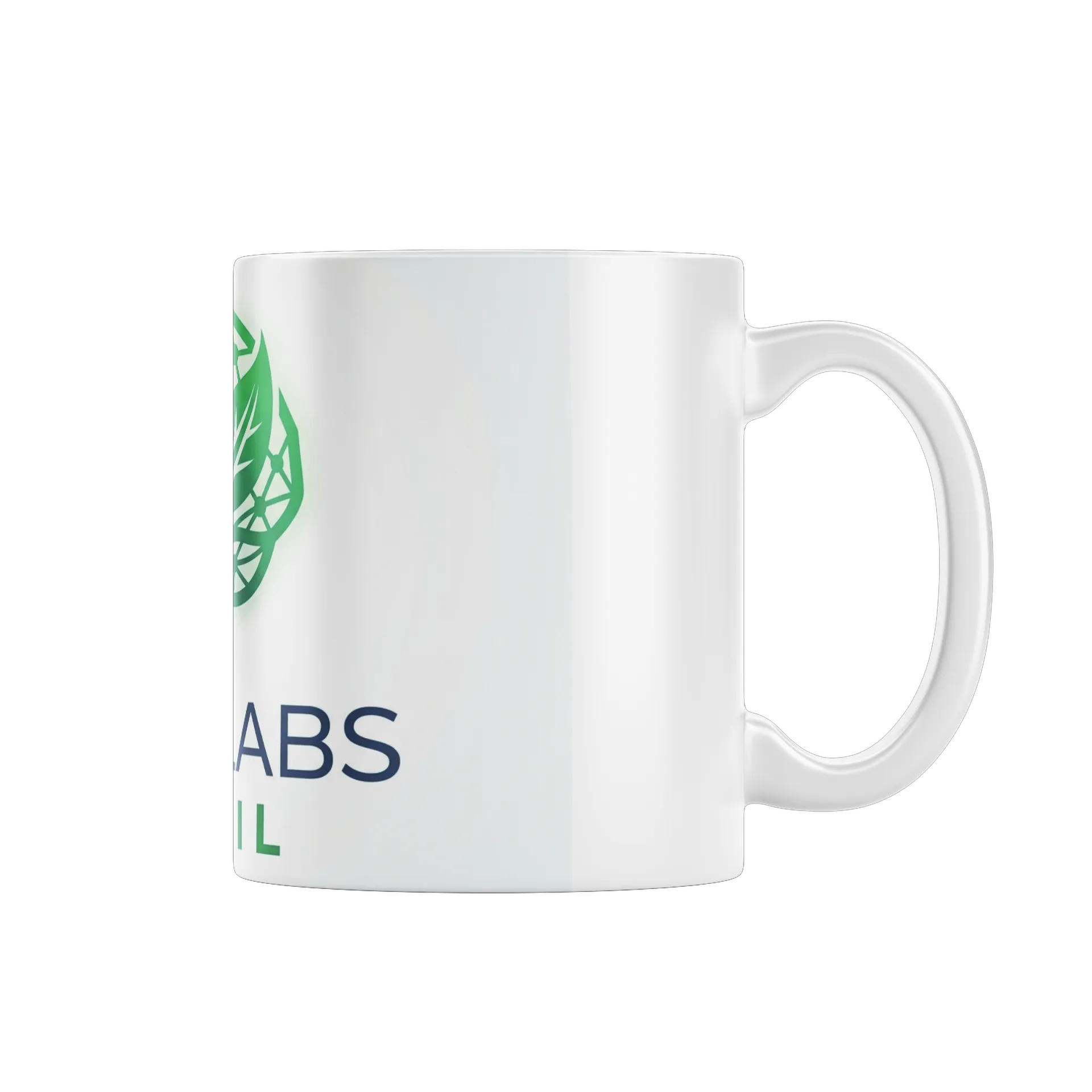 Caneca Porcelana Cérebro Verde e Azul 325ml - Imagem 1