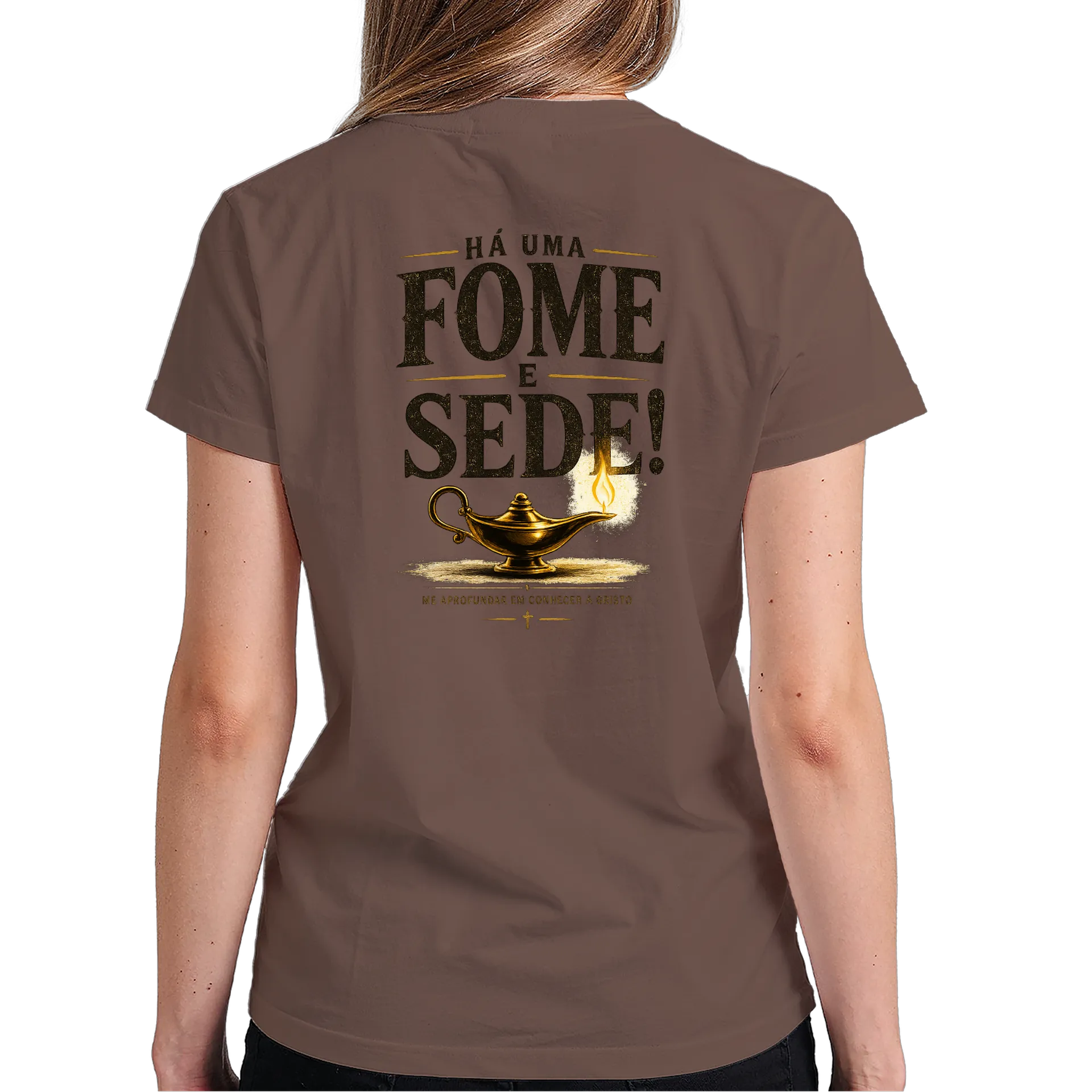 Camiseta Fome e Sede Estampa Luminária 100% Algodão - Imagem 6
