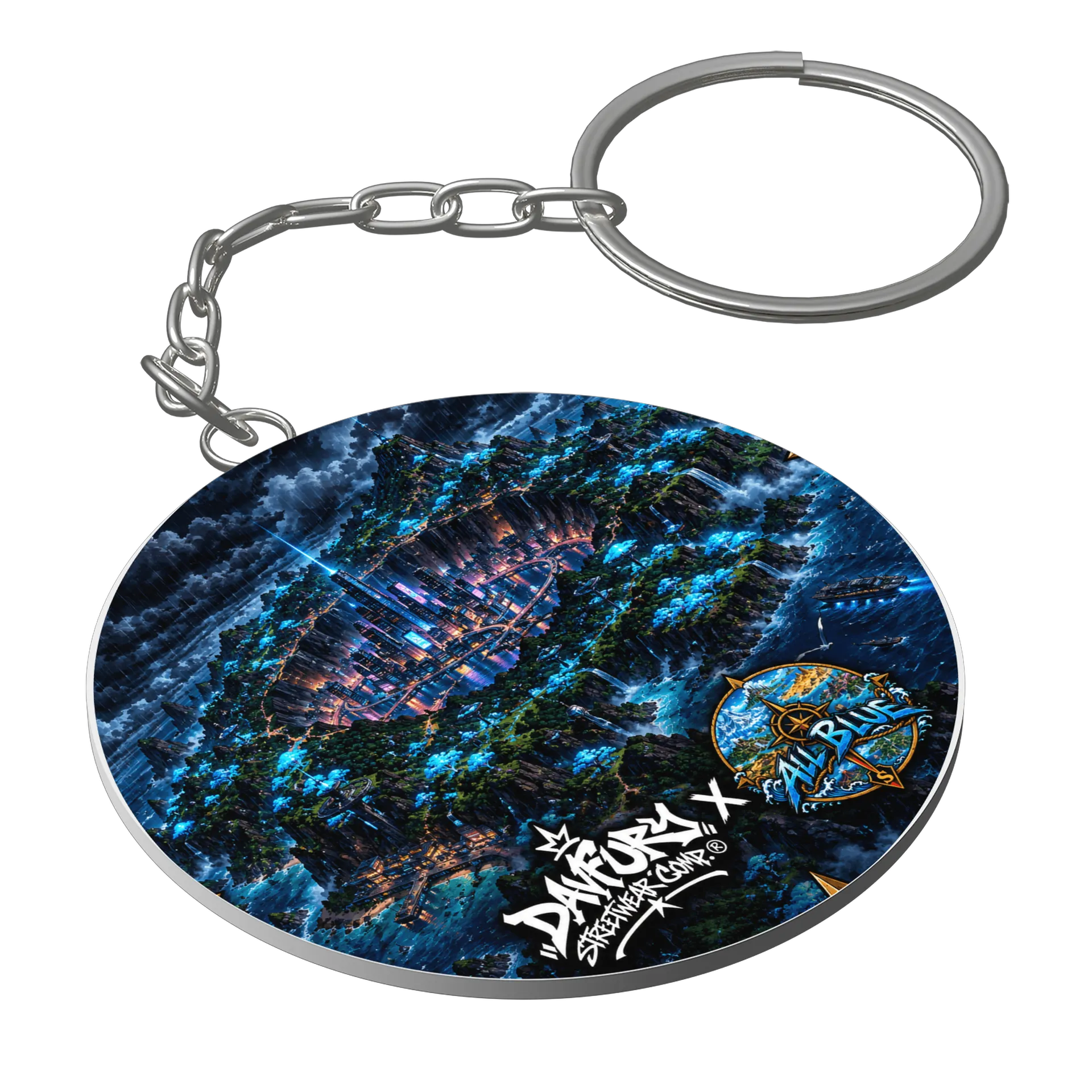 Chaveiro colab. Davfury Streetwear Comp. ® x RPG All Blue - Imagem 1