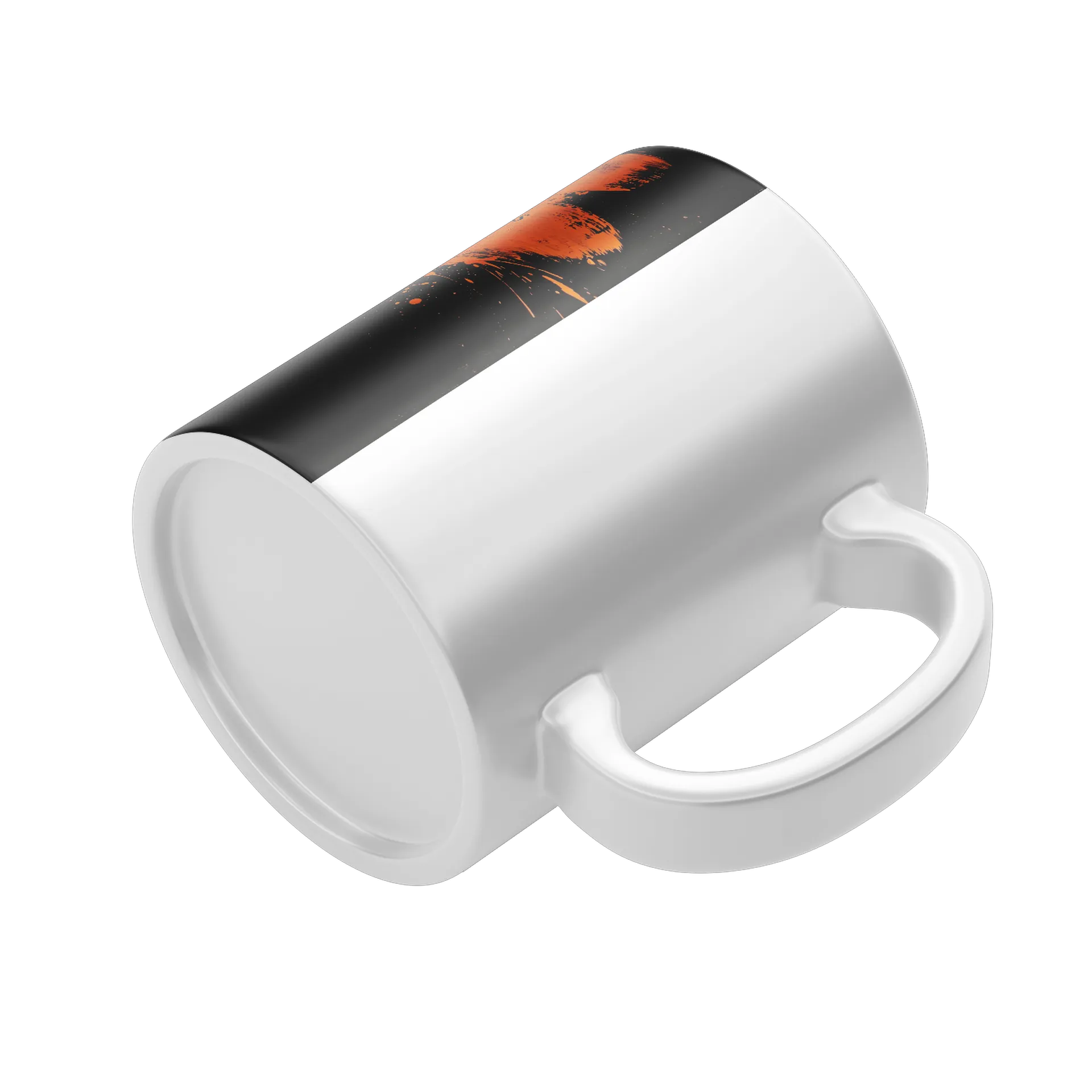 Caneca Estampa Tipográfica Laranja Retrato 325ml - Imagem 4