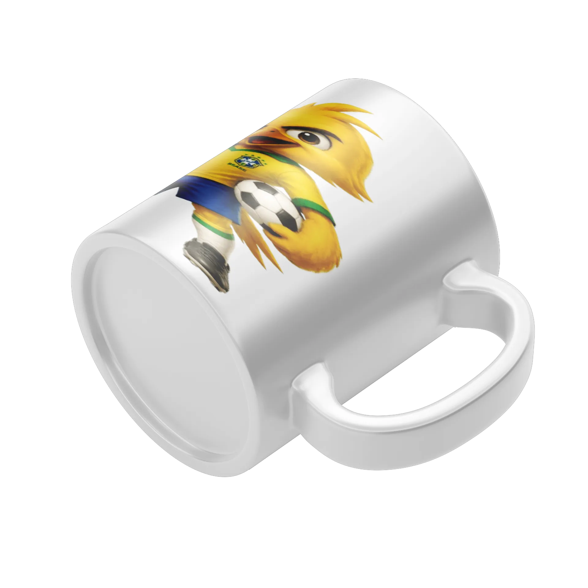 Caneca Porcelana Mascote Futebol Brasil 325ml - Imagem 4