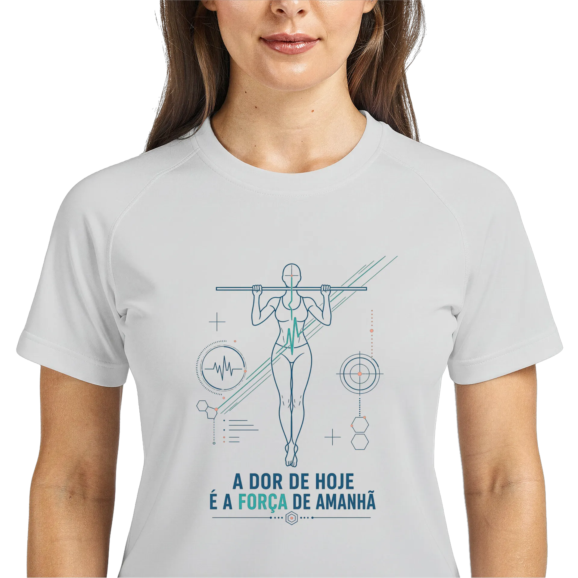 Camiseta Dry Fit A dor de hoje é a força de amanhã - Imagem 3