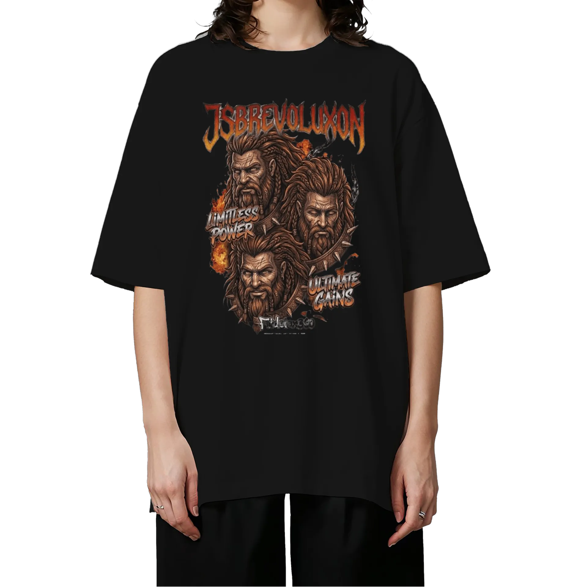 Camiseta Oversized Beast Mode JS - Imagem 3