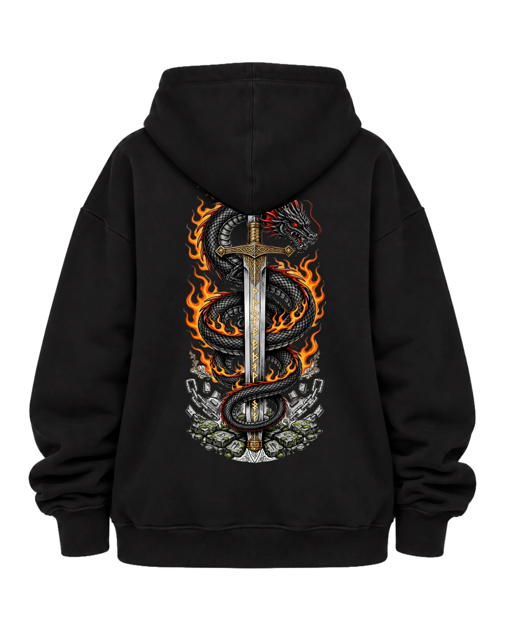 Blusa moletom dragão negro  - Imagem 3