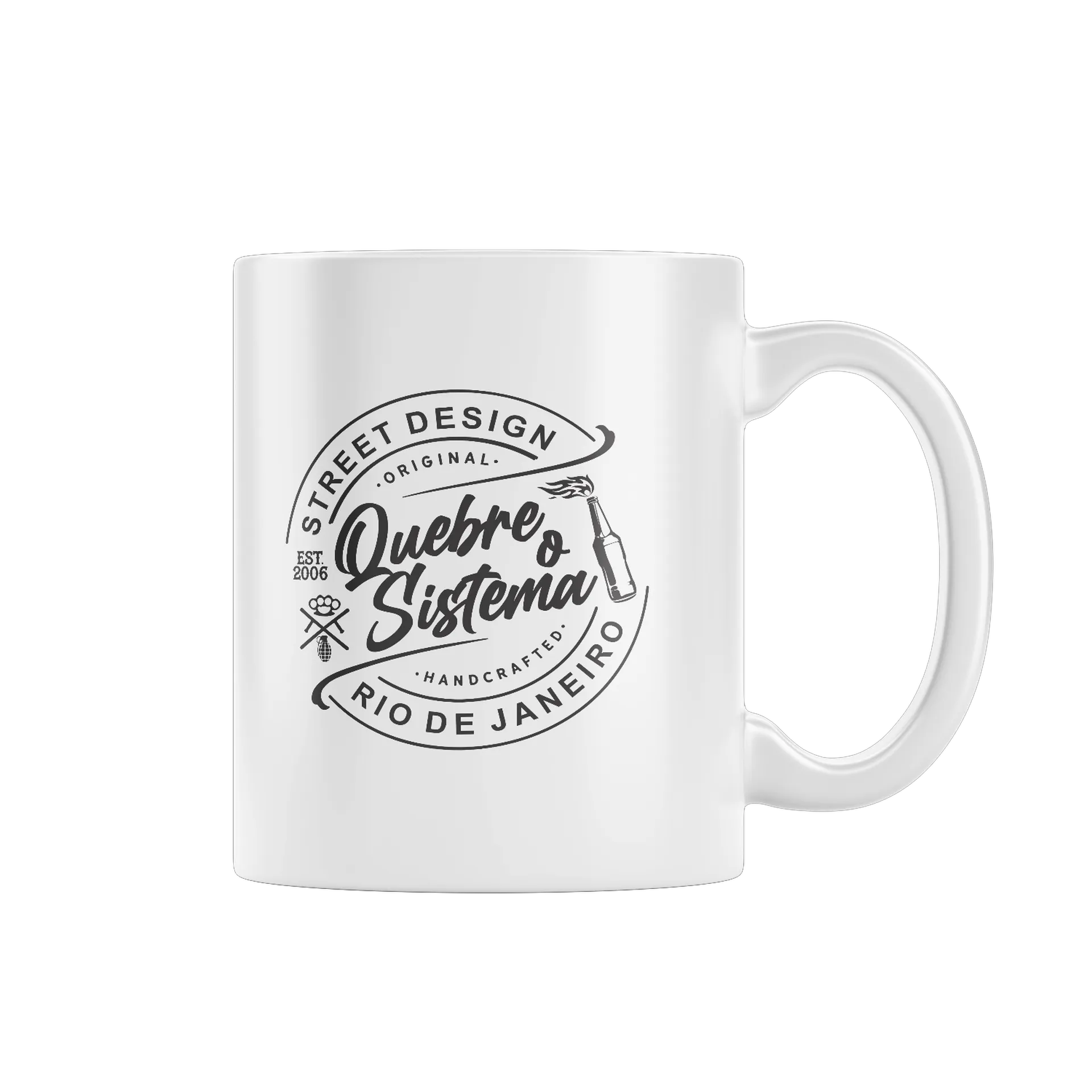 Caneca Porcelana Quebre o Sistema 325ml - Imagem 1