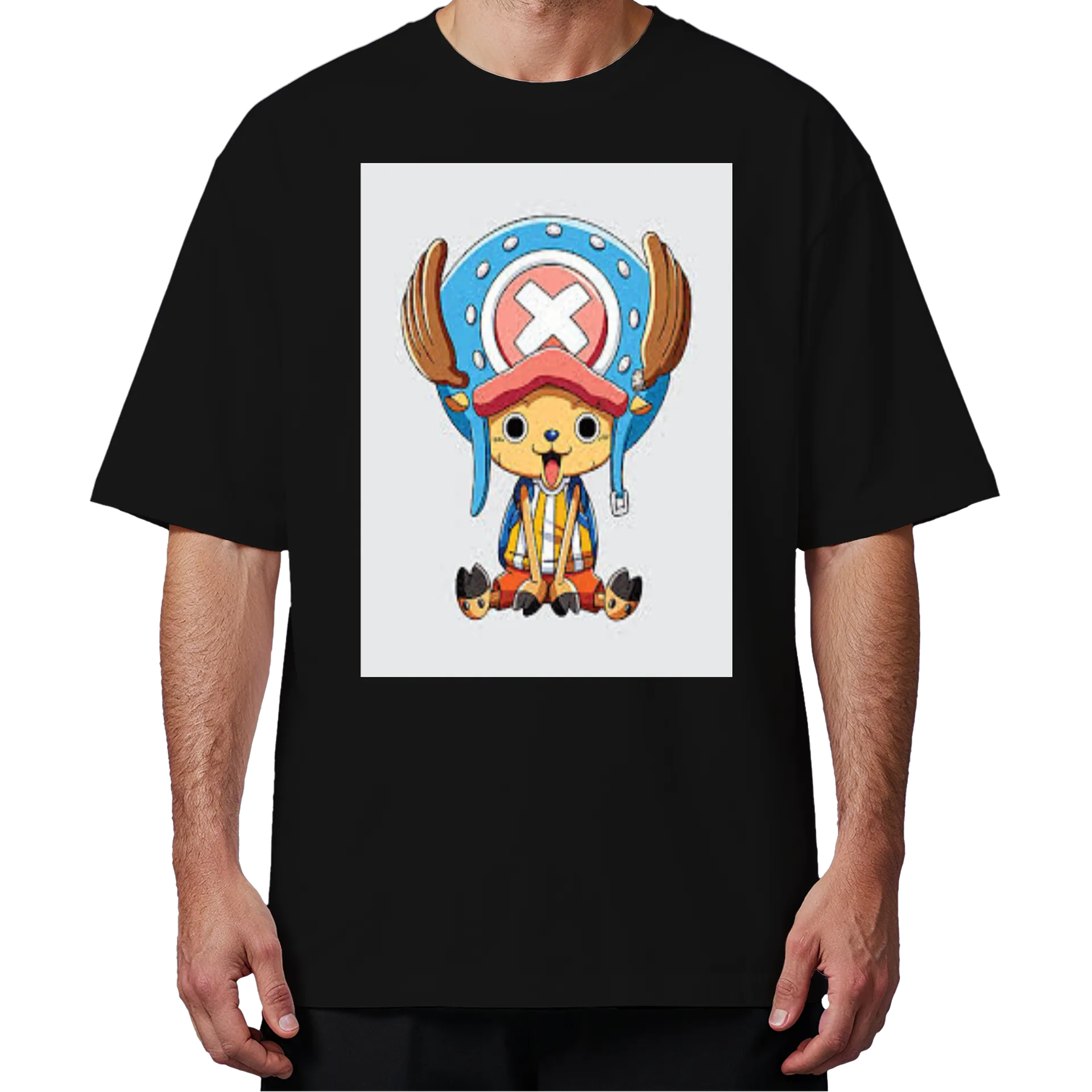 Camiseta Oversized Personagem Estilo Anime 100% Algodão - Imagem 4