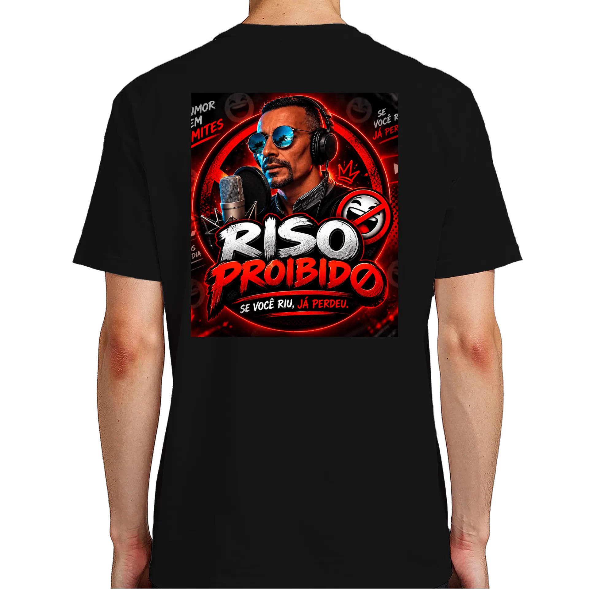 Camiseta Branco Estampa Rivaldo Proibido 100% Algodão - Imagem 6