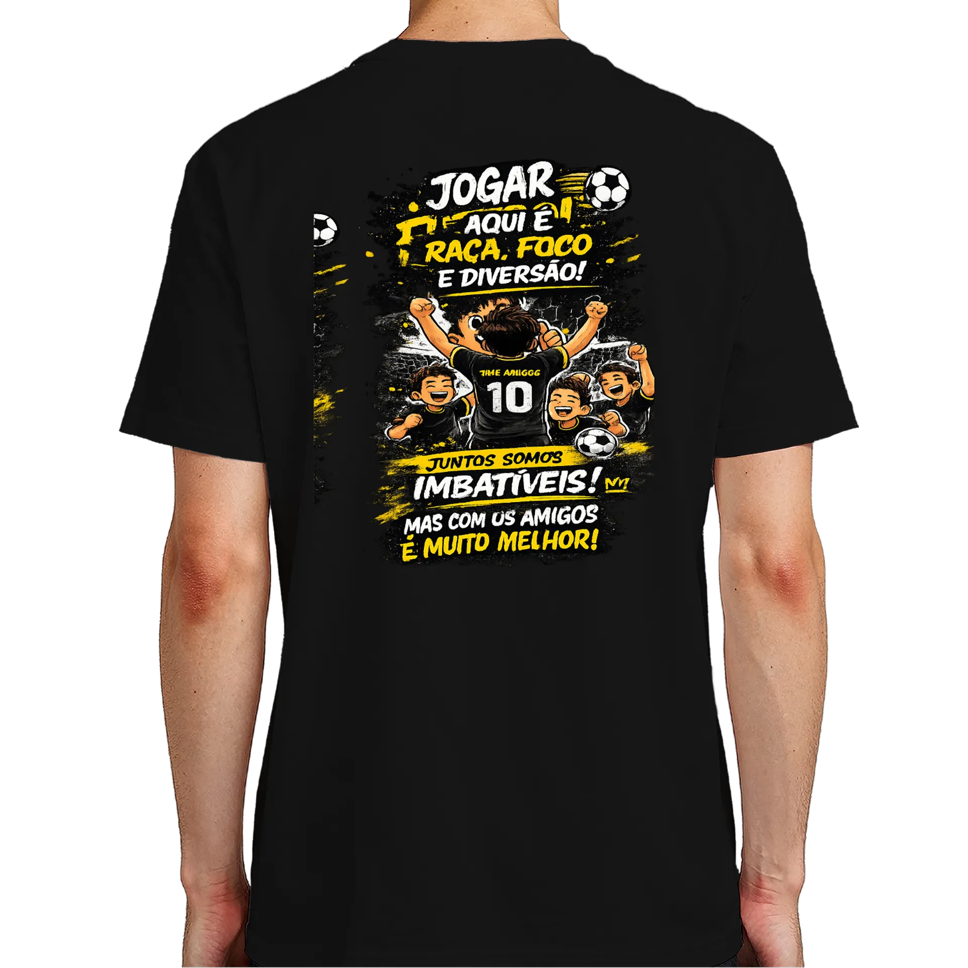 Camiseta Personalizada Preto 100% Algodão - Imagem 7