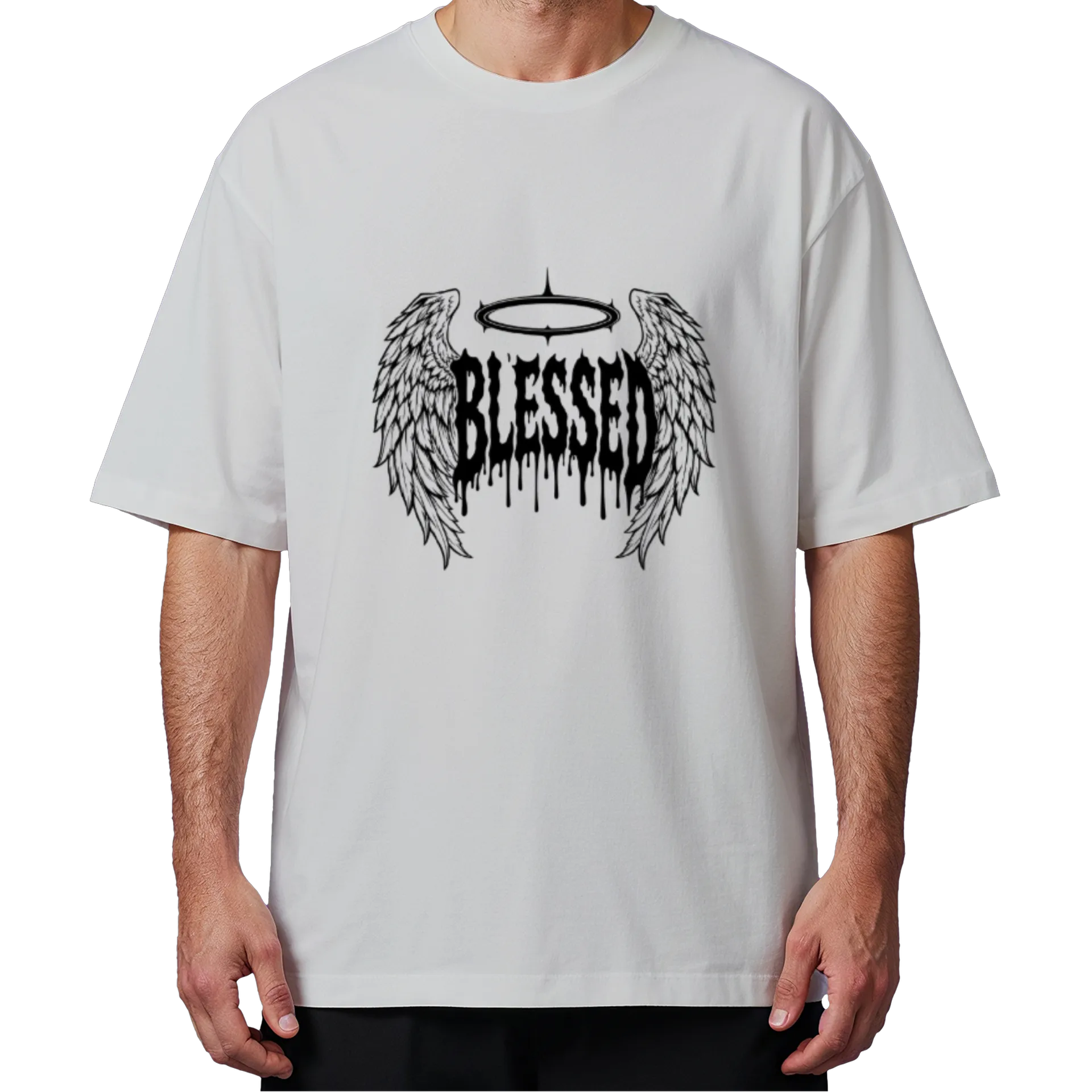 Camiseta Oversized CMB "Blessed" - Other Versions de Crystal Music Brasil — imagem 4 de 6