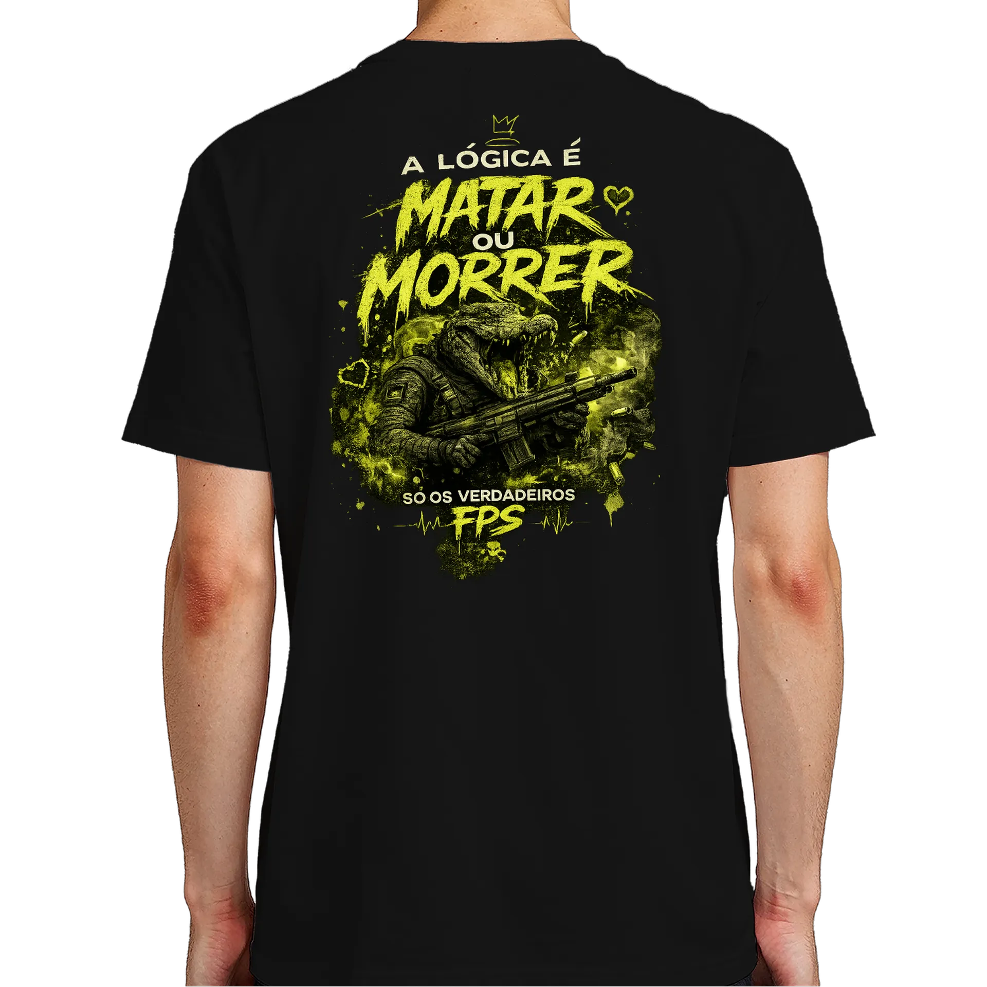 Camiseta Personalizada Preto 100% Algodão - Imagem 7