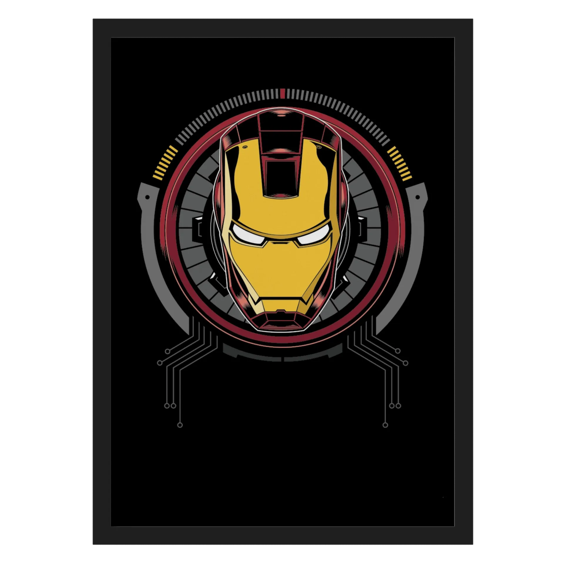Quadro Iron Man Estilo Cartoon A3 de gnnewgame
