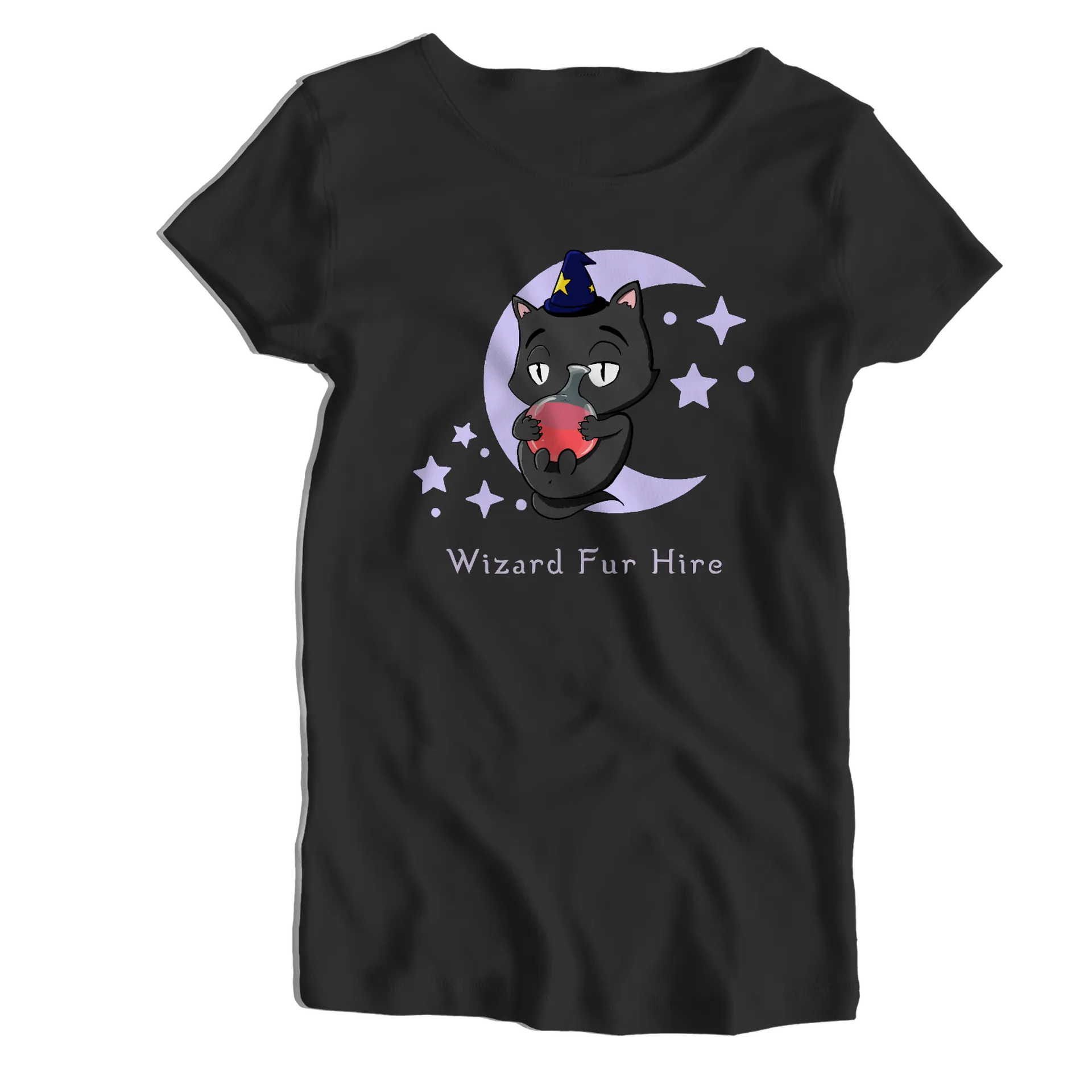 Camiseta Babylook Wizard fur Hire 100% elastano - Imagem 1