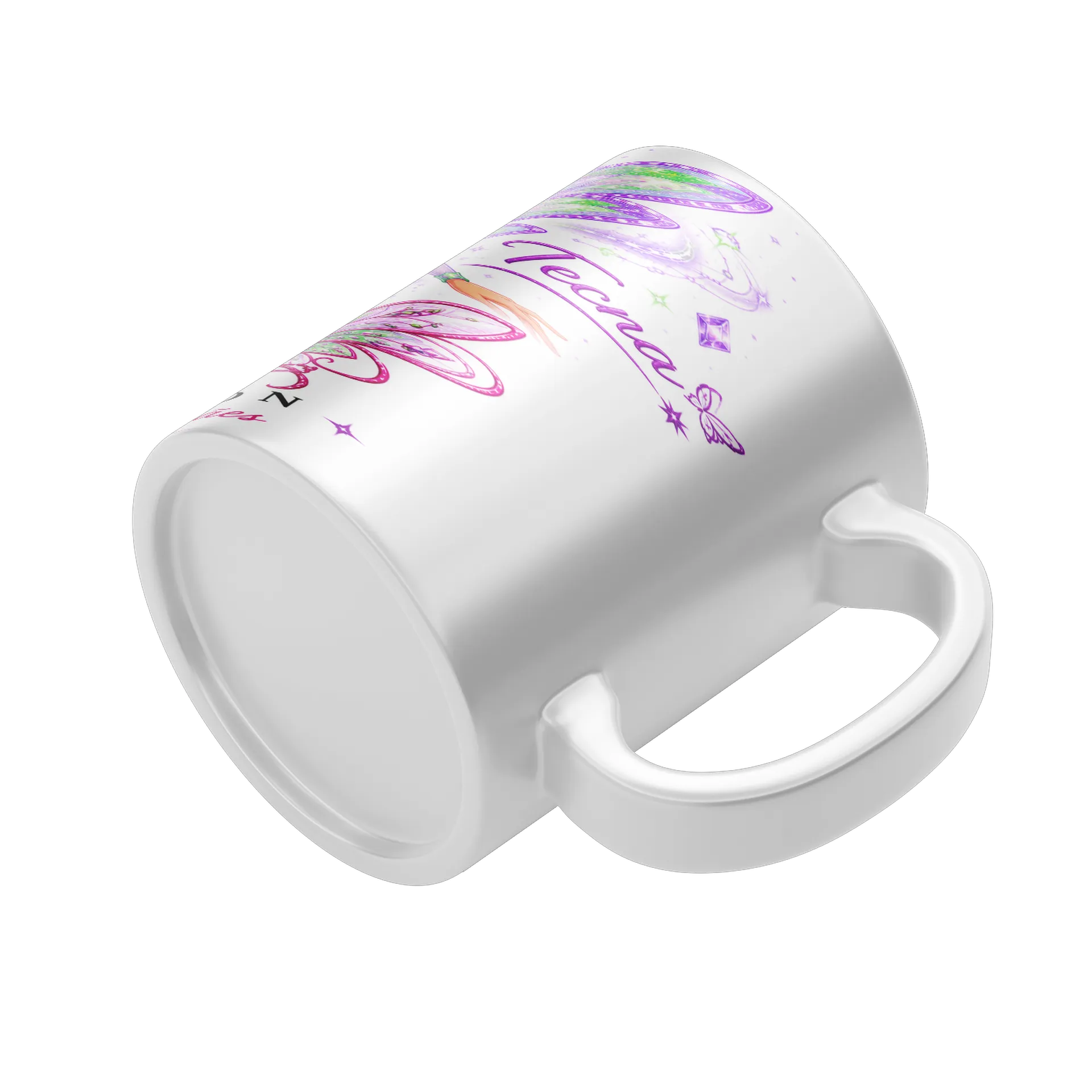 Caneca Porcelana Ilustration Fada Lilás 325ml - Imagem 5