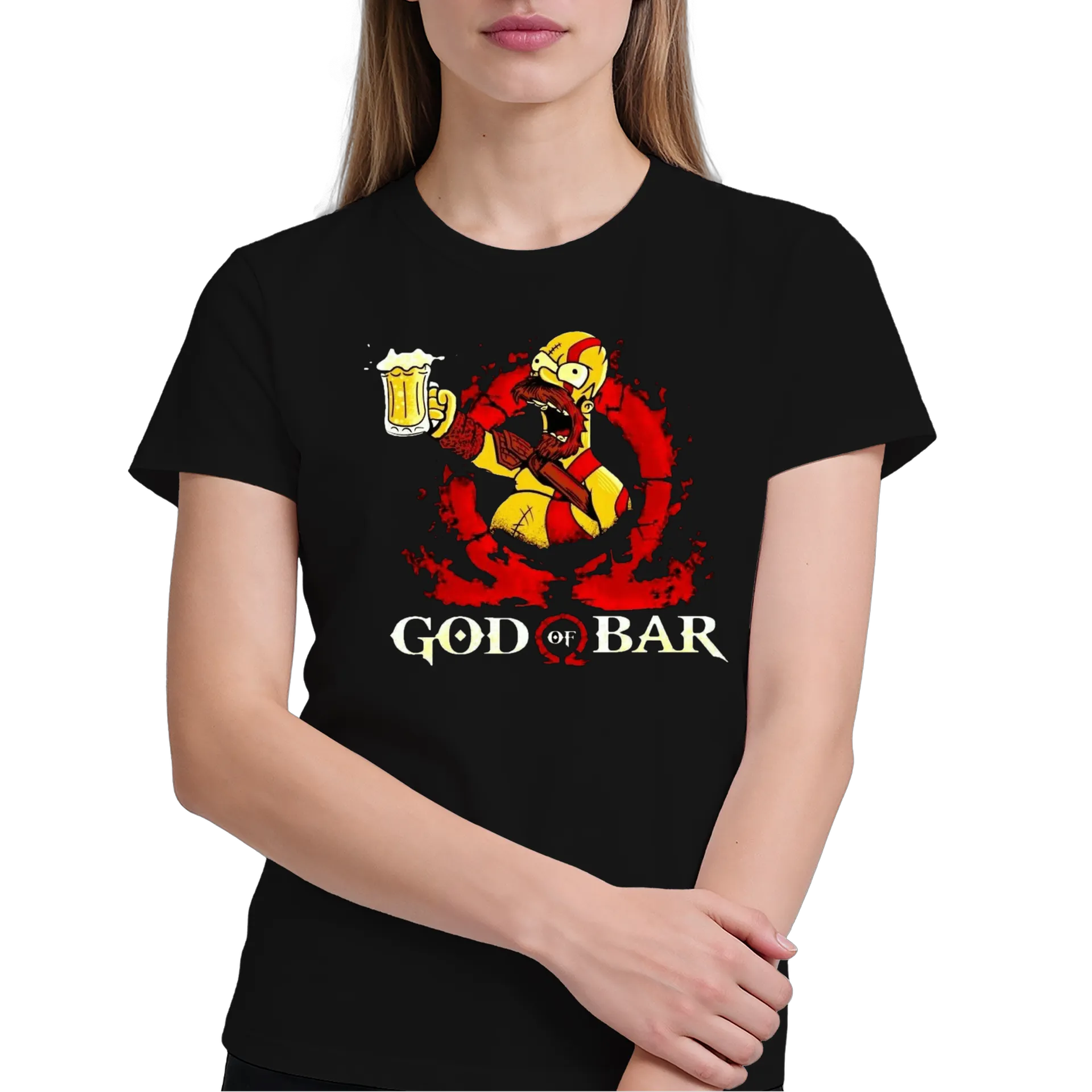 Camiseta Estampa God of Bar 100% Algodão - Imagem 4