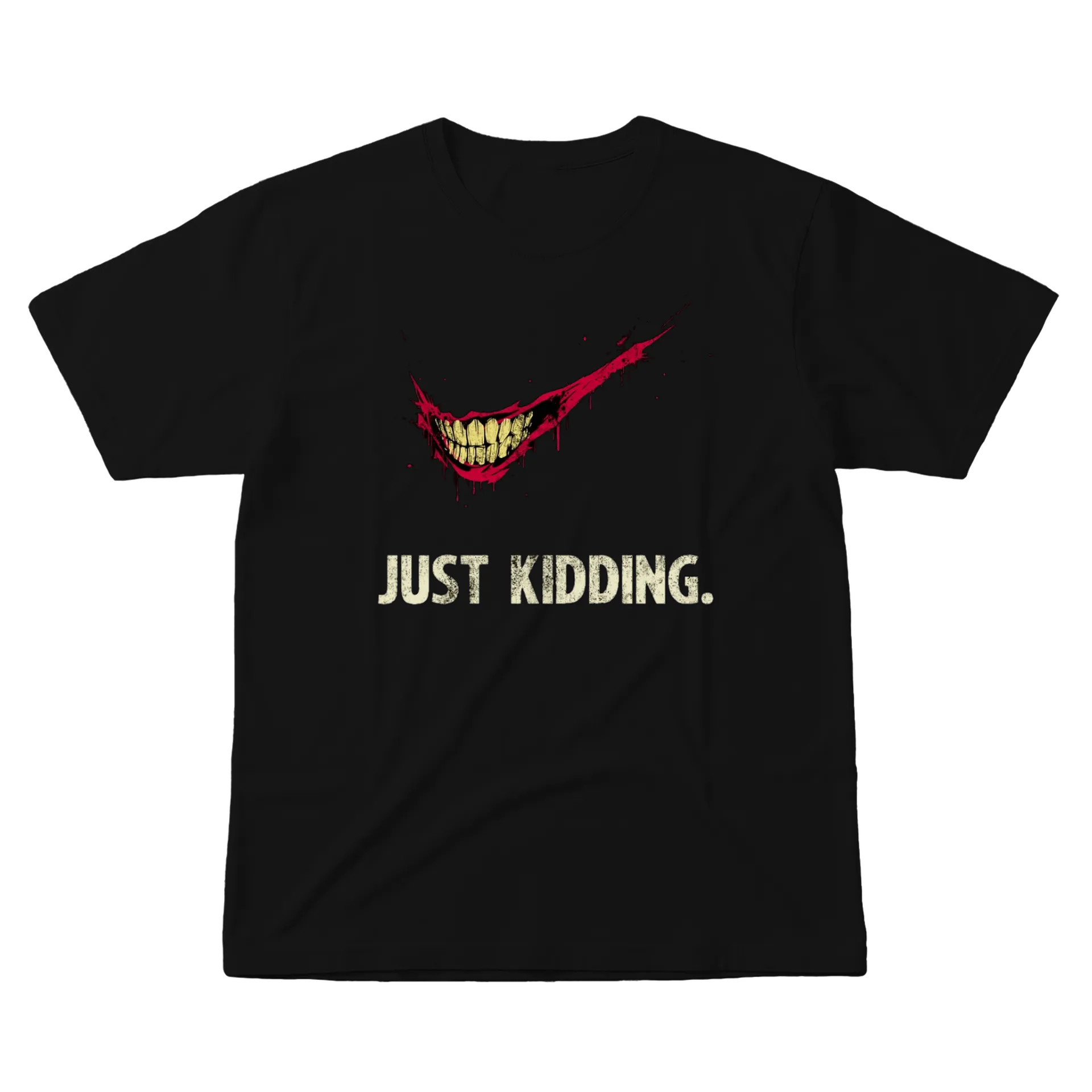 Camiseta Estampa Sorriso Sangrento 100% Algodão - Imagem 1