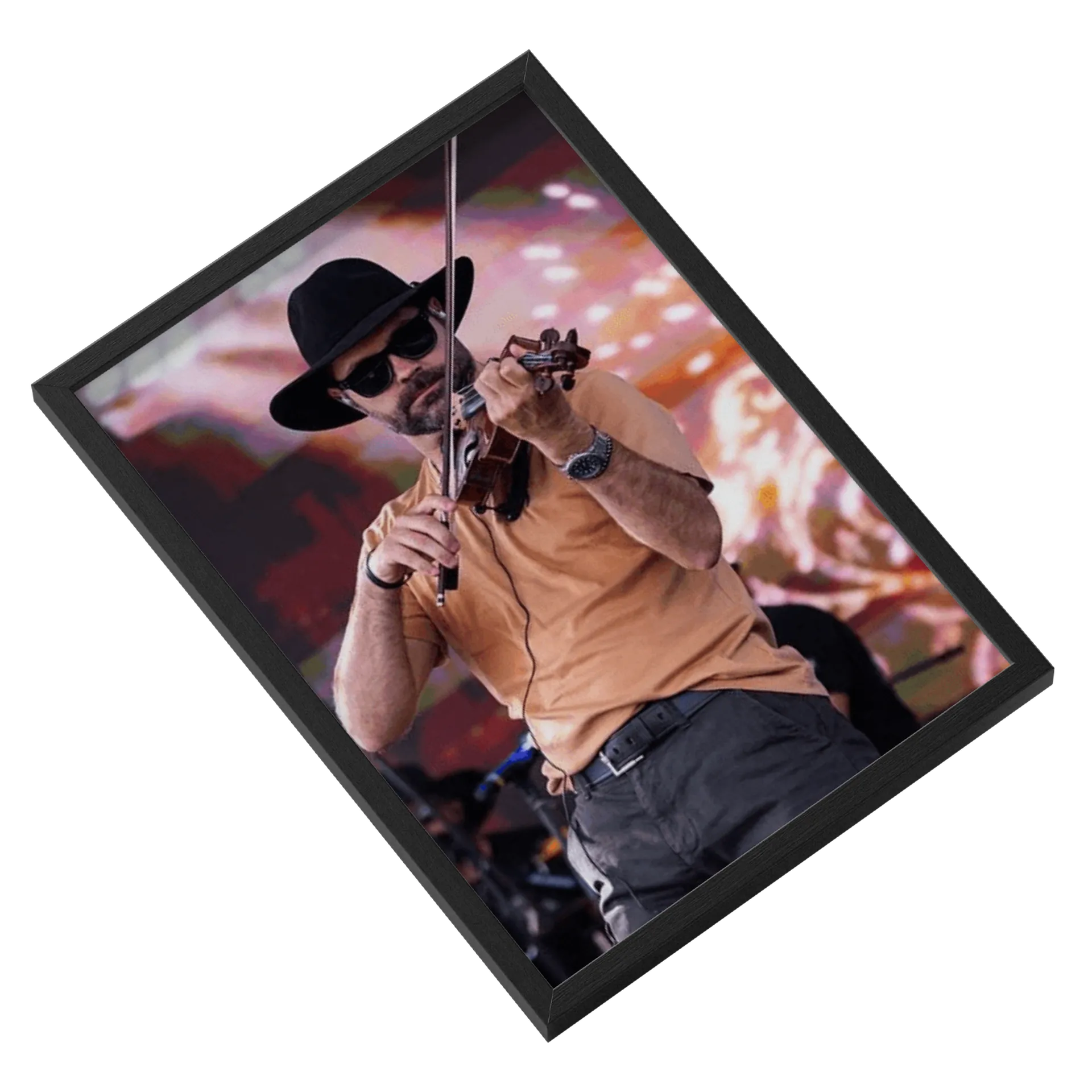 Quadro A3 personalizado Com Vidro - Violinista Barretos - Imagem 2