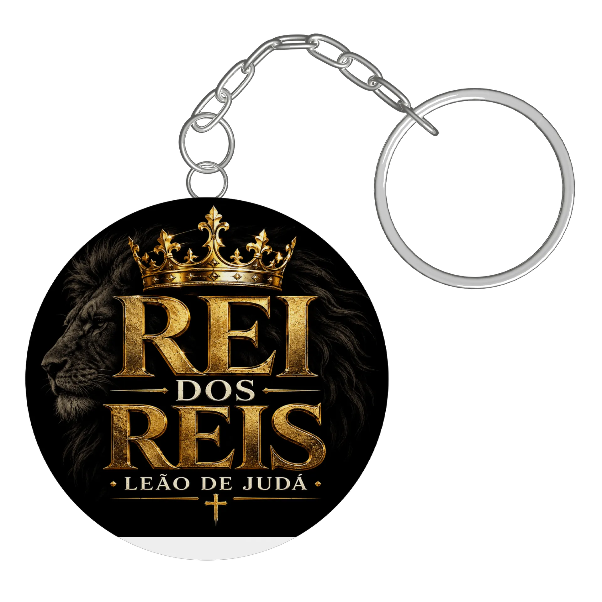 Chaveiro MDF Rei dos Reis Leão de Judá - Imagem 3
