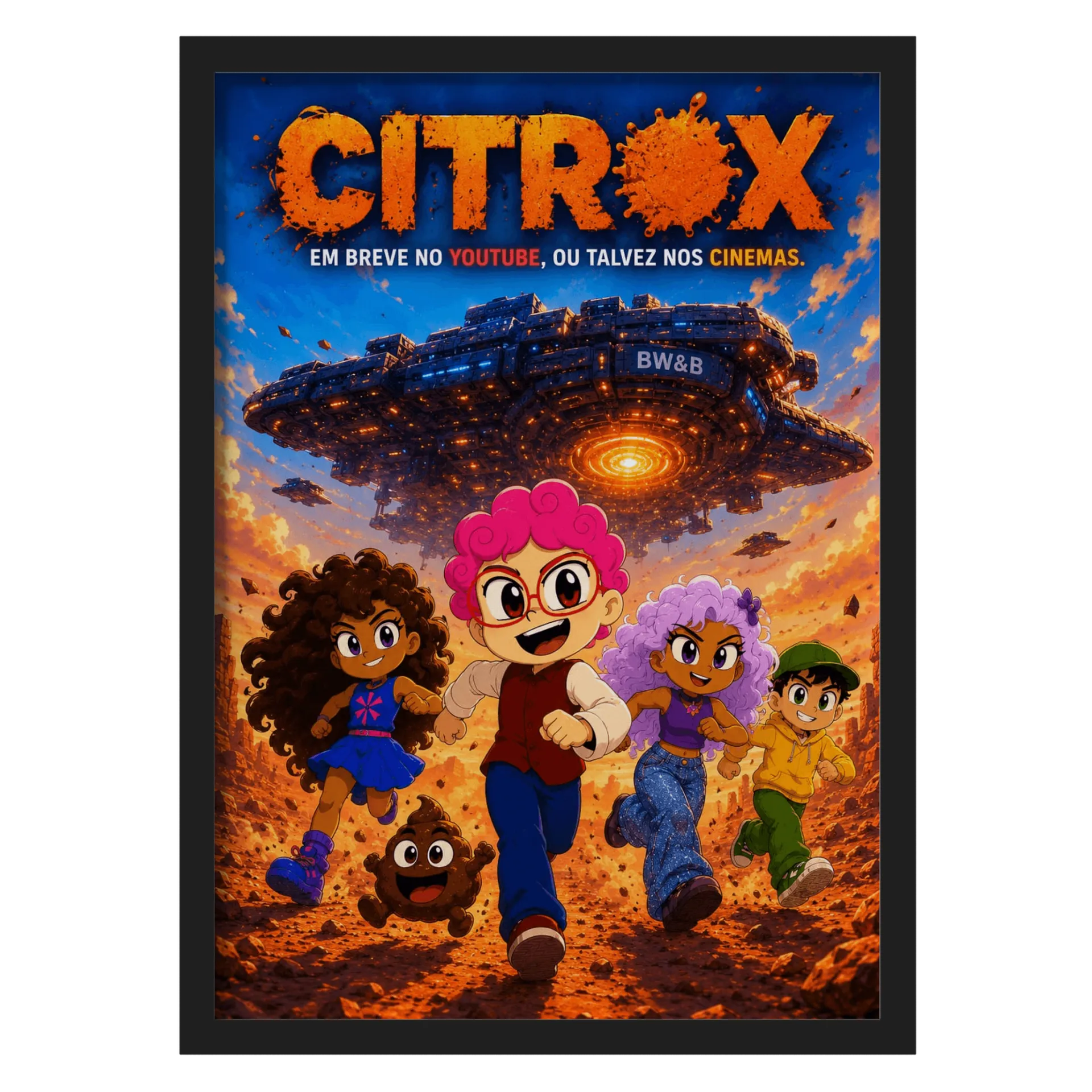 Quadro Personalizado A3 MDF e Vidro de Mundo SDDA