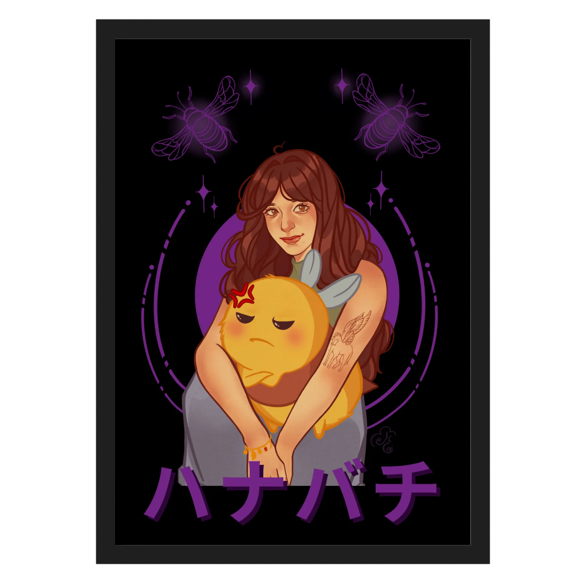 Quadro "Hanabachi" - Versão Roxa - Imagem 1