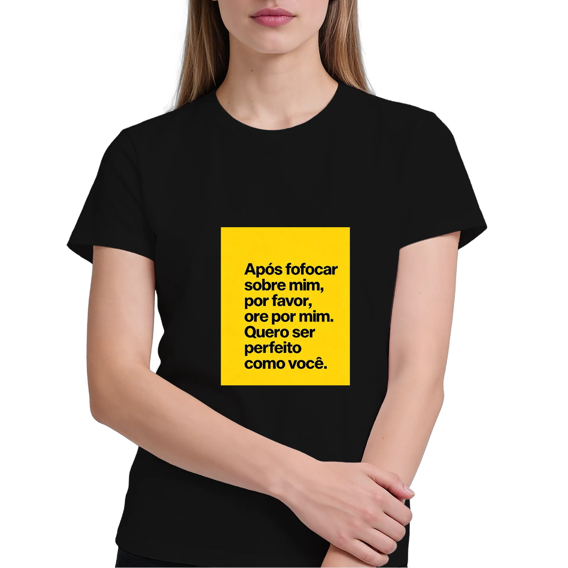Camiseta Motivacional Letras Amarelas 100% Algodão - Imagem 4