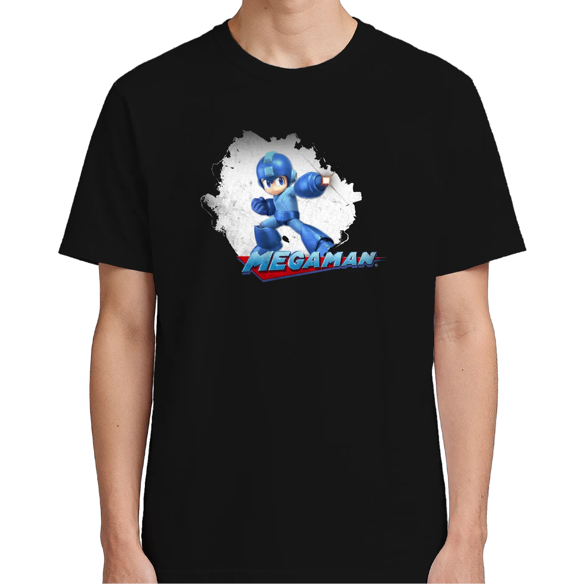 Camiseta Mega Man 100% Algodão Preto - Imagem 5