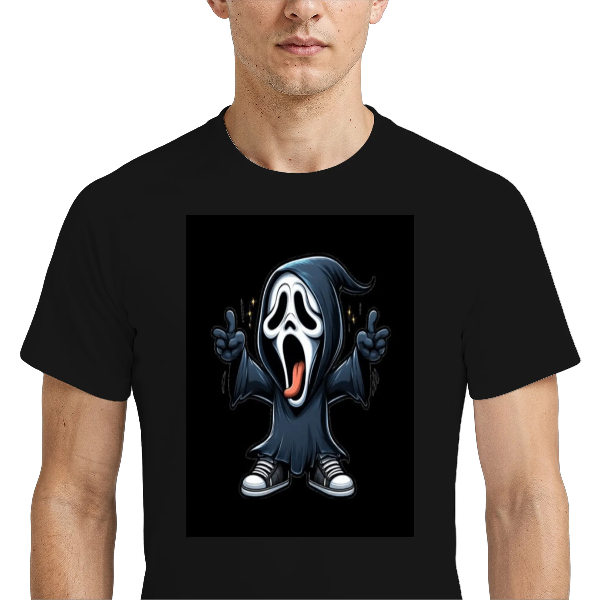 Camiseta Dry Fit Fantasia Fantasma Estampada 100% Polyester - Imagem 4