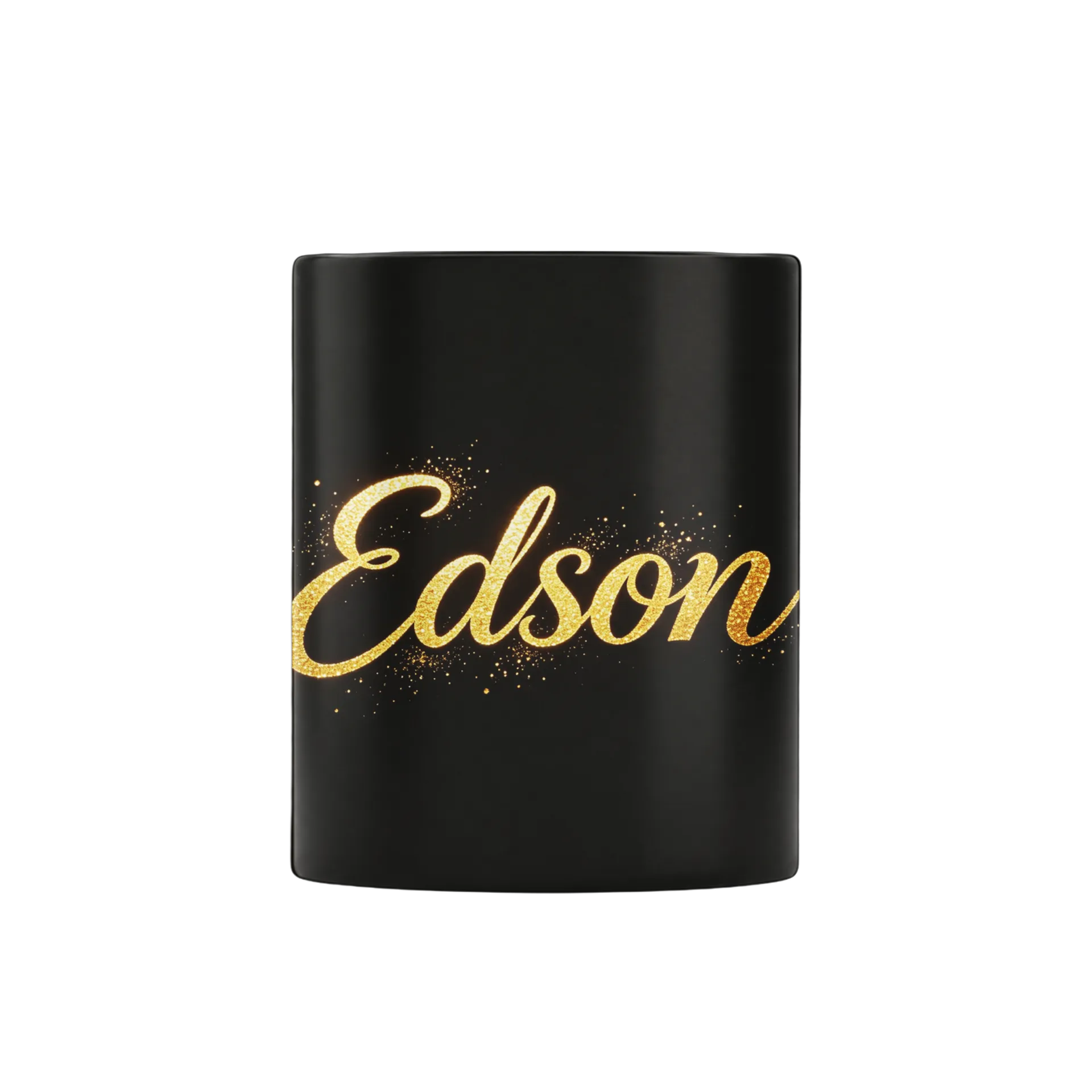Caneca Porcelana Escrita Gold Edson 325ml - Imagem 1