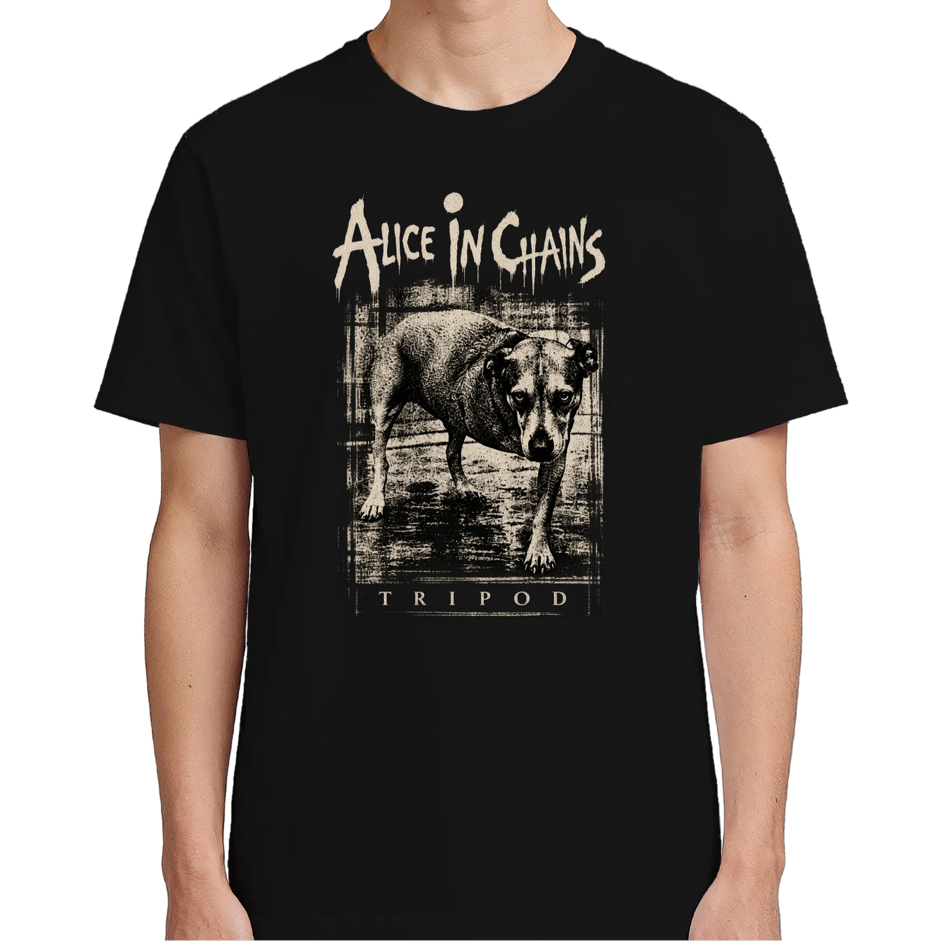 Camiseta Alice in Chains Tripod 100% algodão - Imagem 1
