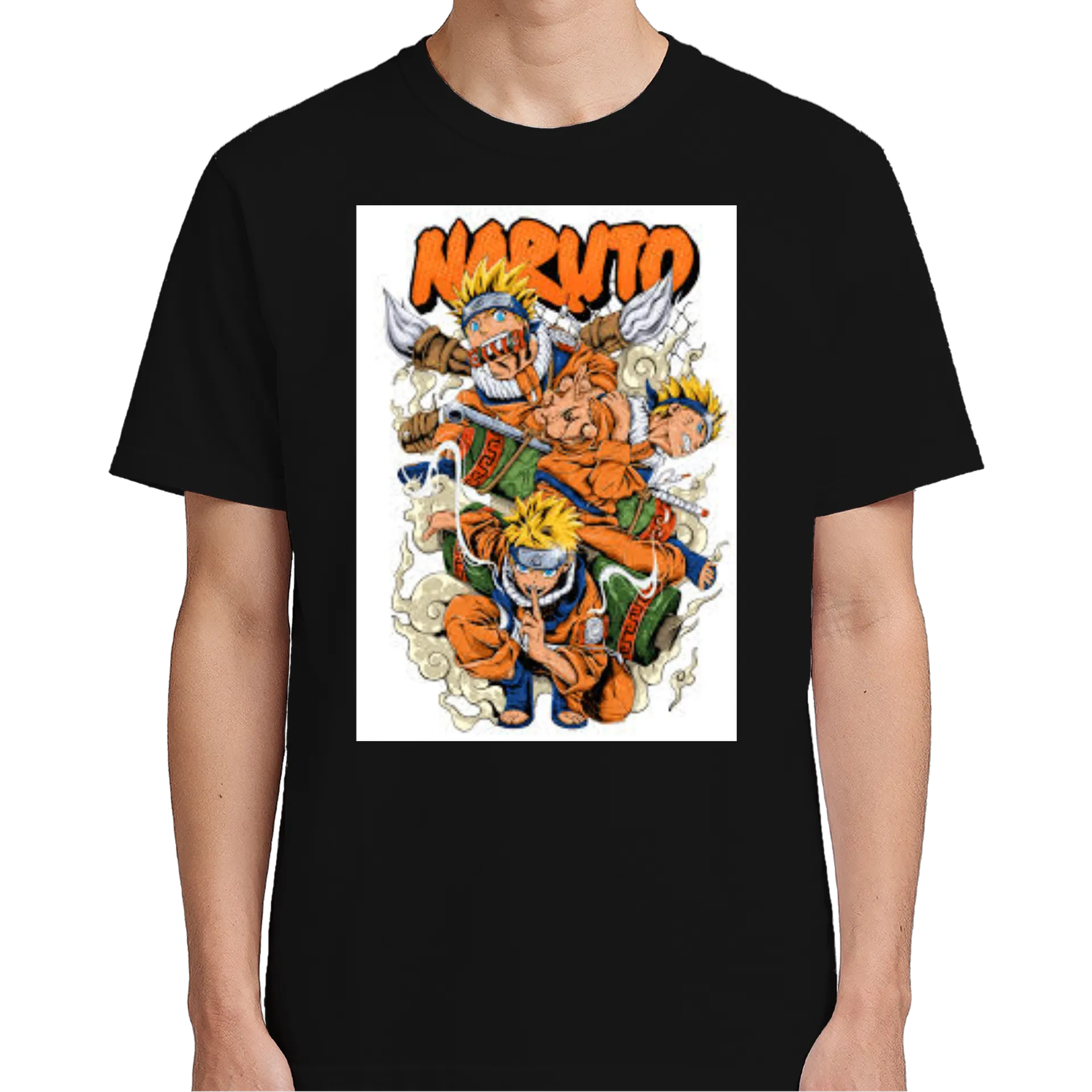 Camiseta Naruto Estampa Cartoon 100% Algodão - Imagem 5