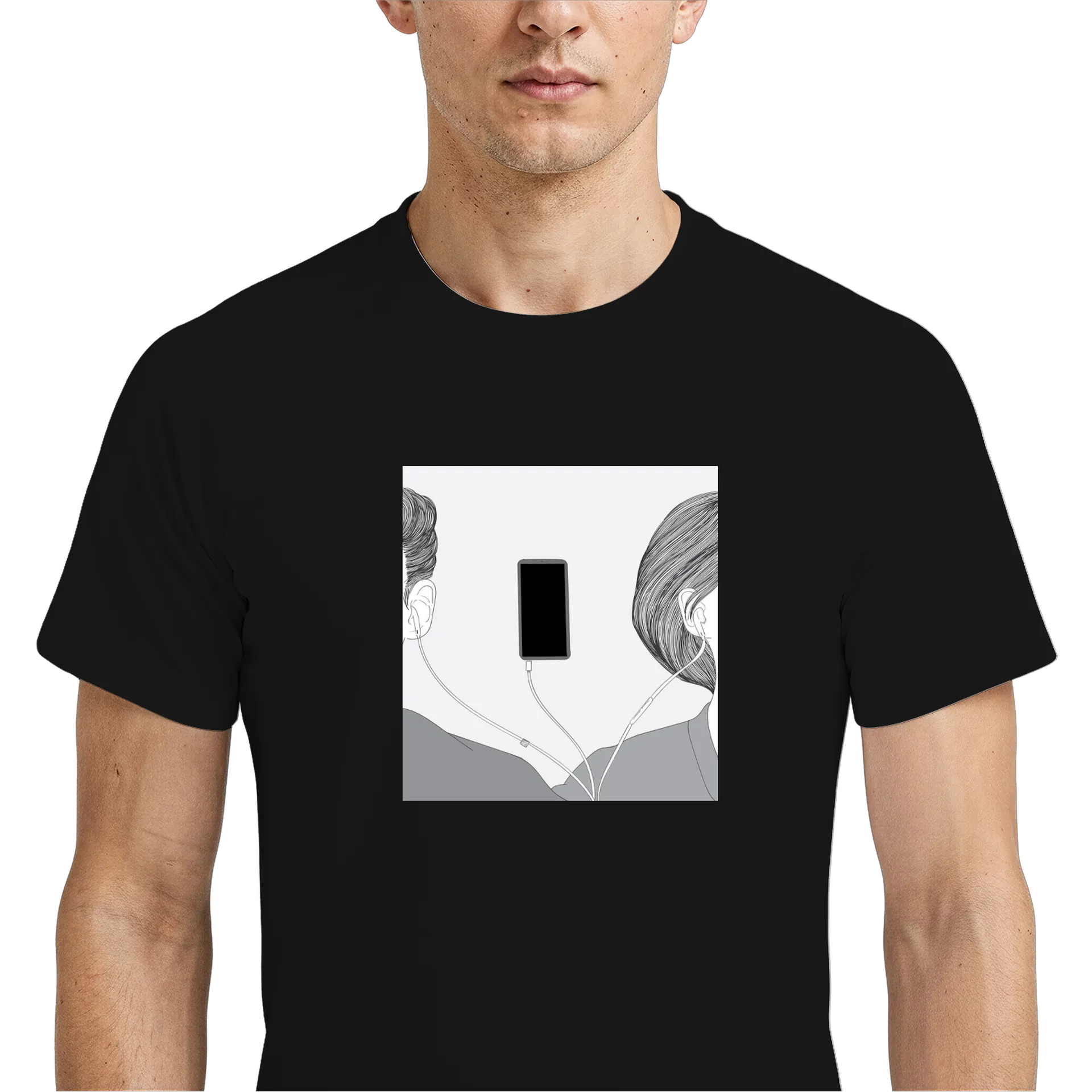 Camiseta Dry Fit Estampa Casal Conectados 100% Polyester - Imagem 4