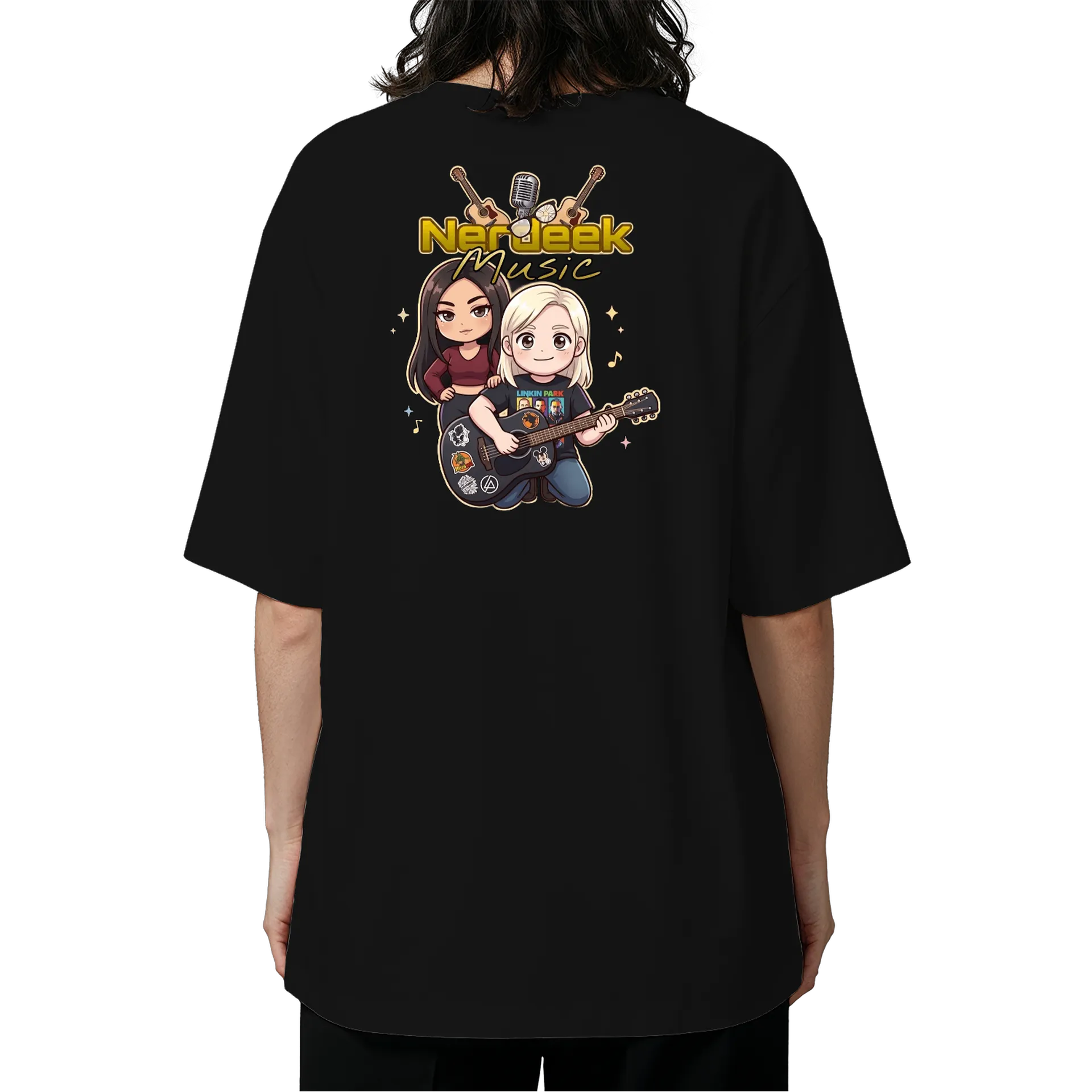 Camiseta Oversized Nerdeek Chibi Back - Imagem 5
