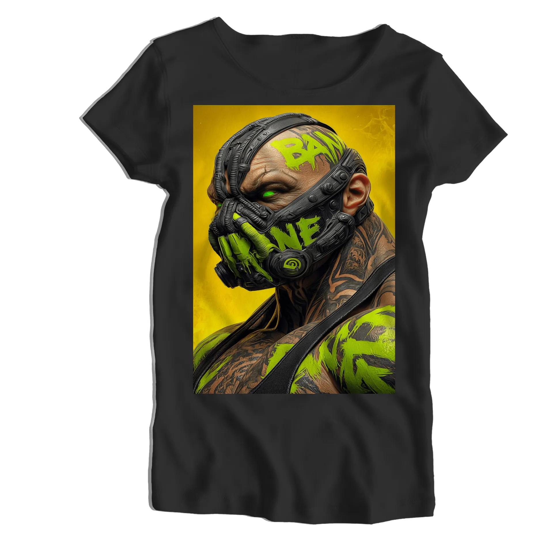 Camiseta Babylook Homem de Máscara Futurista 100% Algodão - Imagem 1