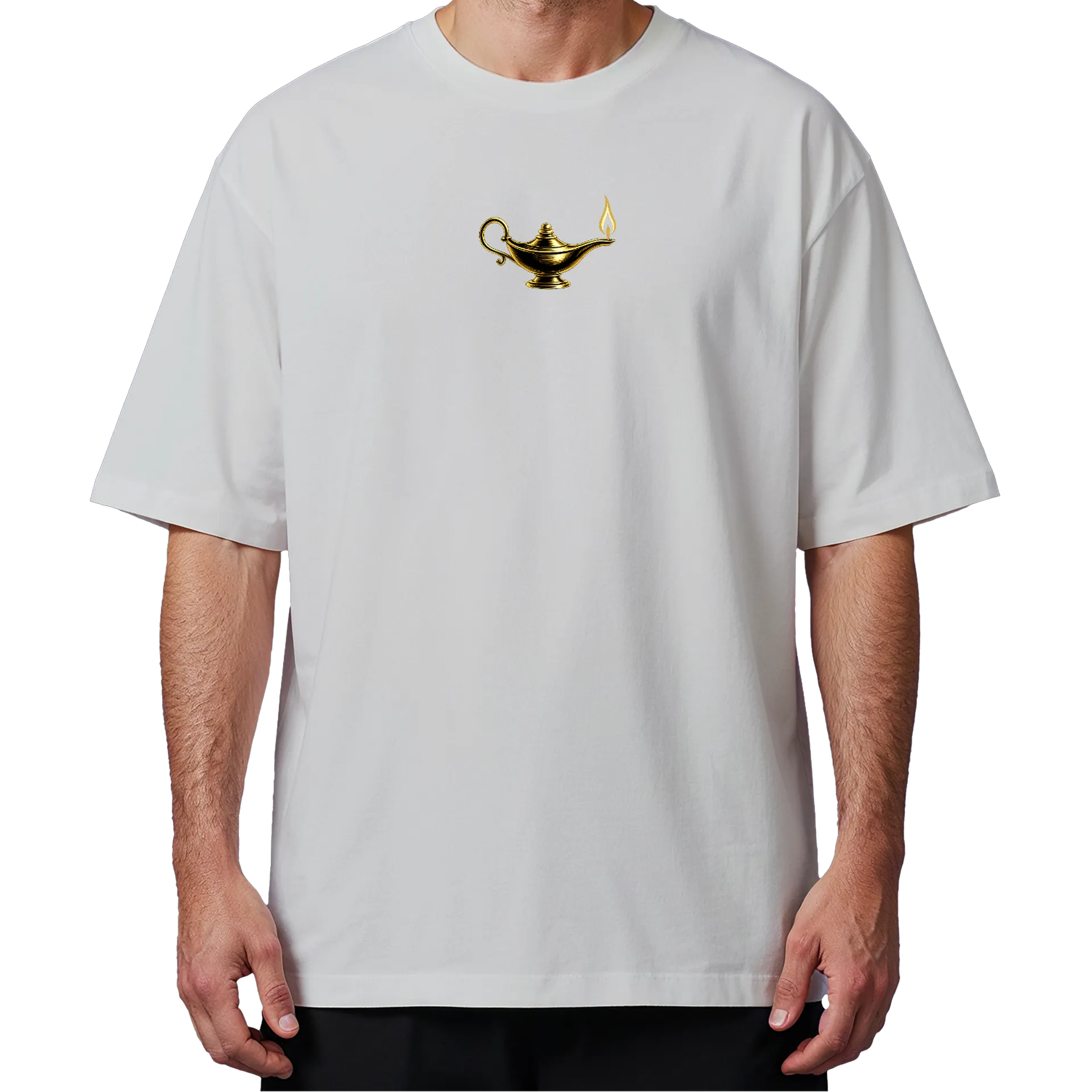 Camiseta Oversized Lâmpada Mágica e Frases 100% Algodão - Imagem 4