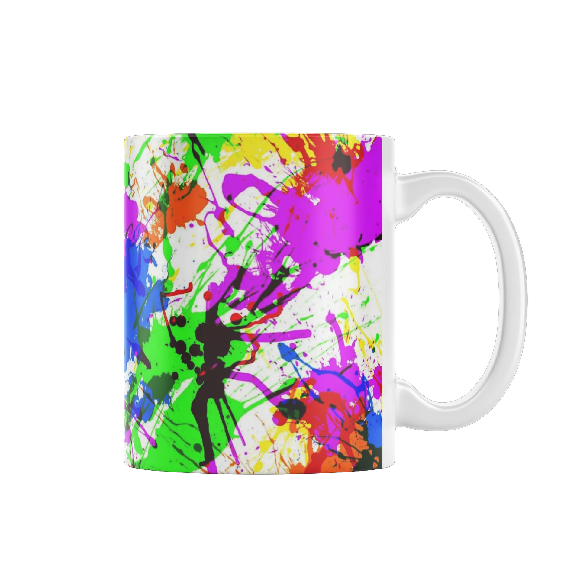 Caneca Estampa Abstrata Colorida 325ml - Imagem 1