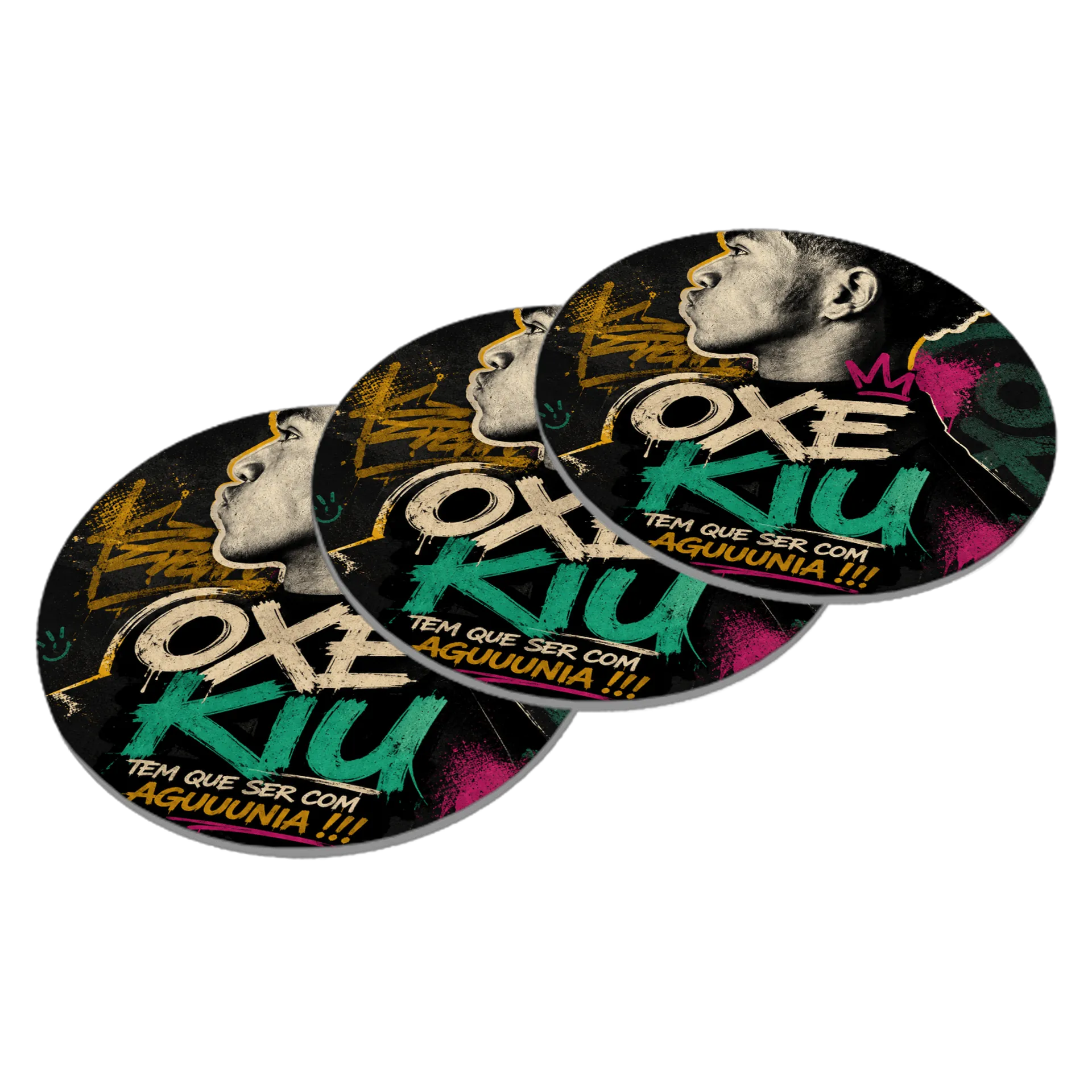 Porta-copo Grafite “OXEK” King Kush Neon MDF de OXEKiU — imagem 2 de 3
